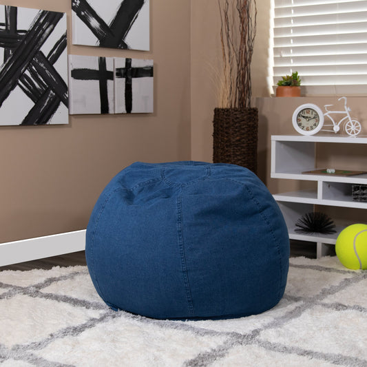 Denim Bean Bag Chair DG-BEAN-SMALL-DENIM-GG