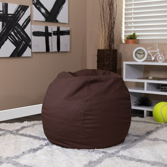 Brown Bean Bag Chair DG-BEAN-SMALL-SOLID-BRN-GG