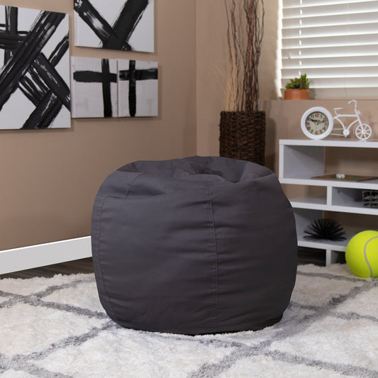 Gray Bean Bag Chair DG-BEAN-SMALL-SOLID-GY-GG