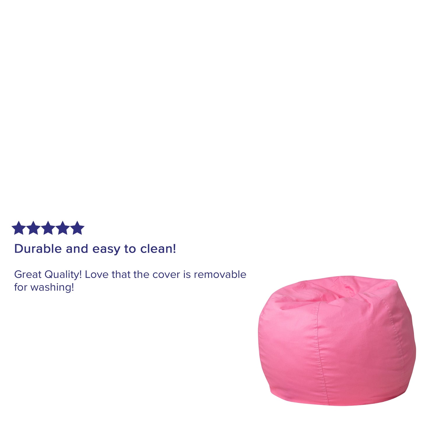 Pink Bean Bag Chair DG-BEAN-SMALL-SOLID-PK-GG