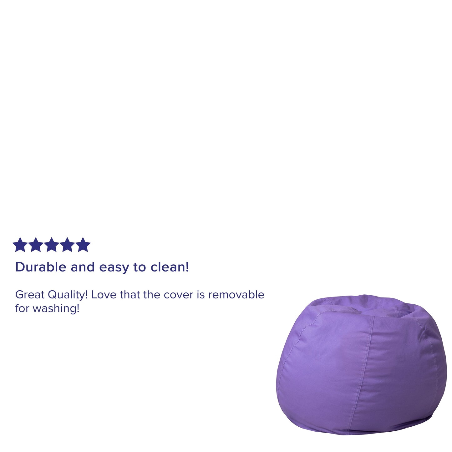 Purple Bean Bag Chair DG-BEAN-SMALL-SOLID-PUR-GG