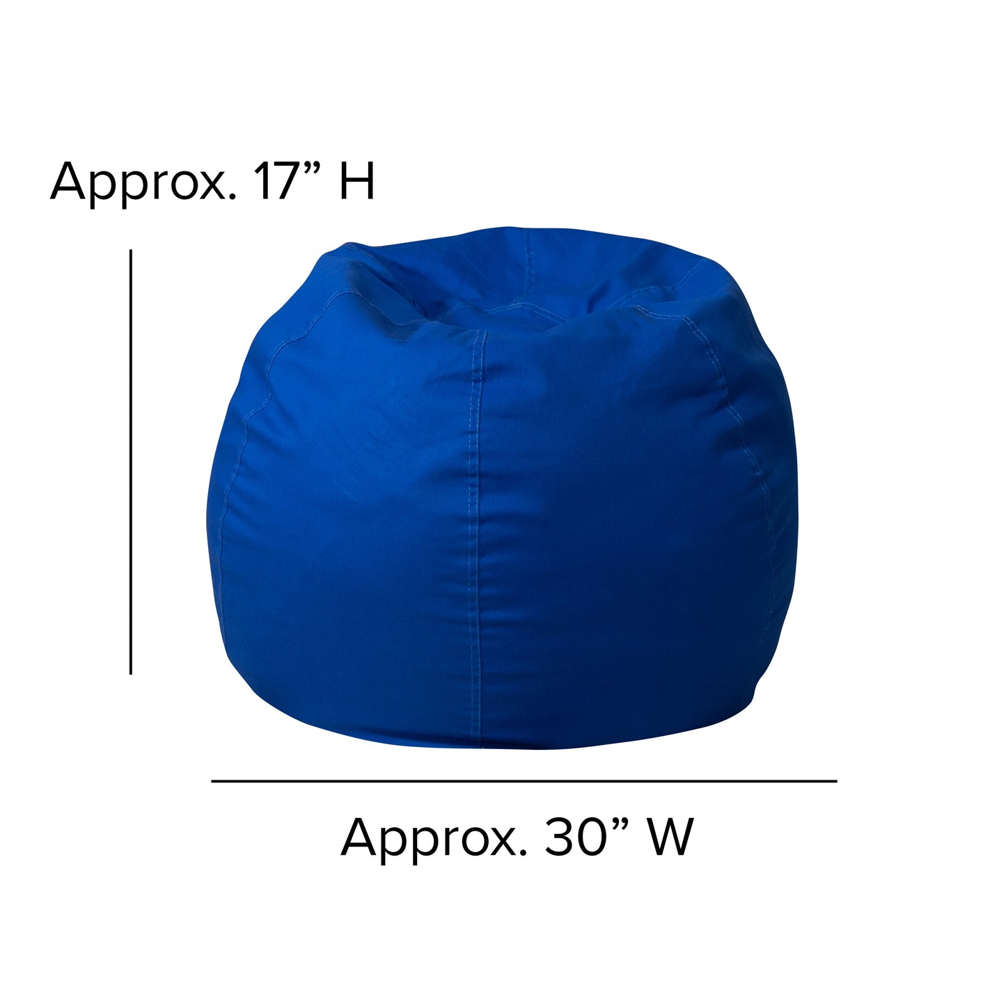 Royal Blue Bean Bag Chair DG-BEAN-SMALL-SOLID-ROYBL-GG