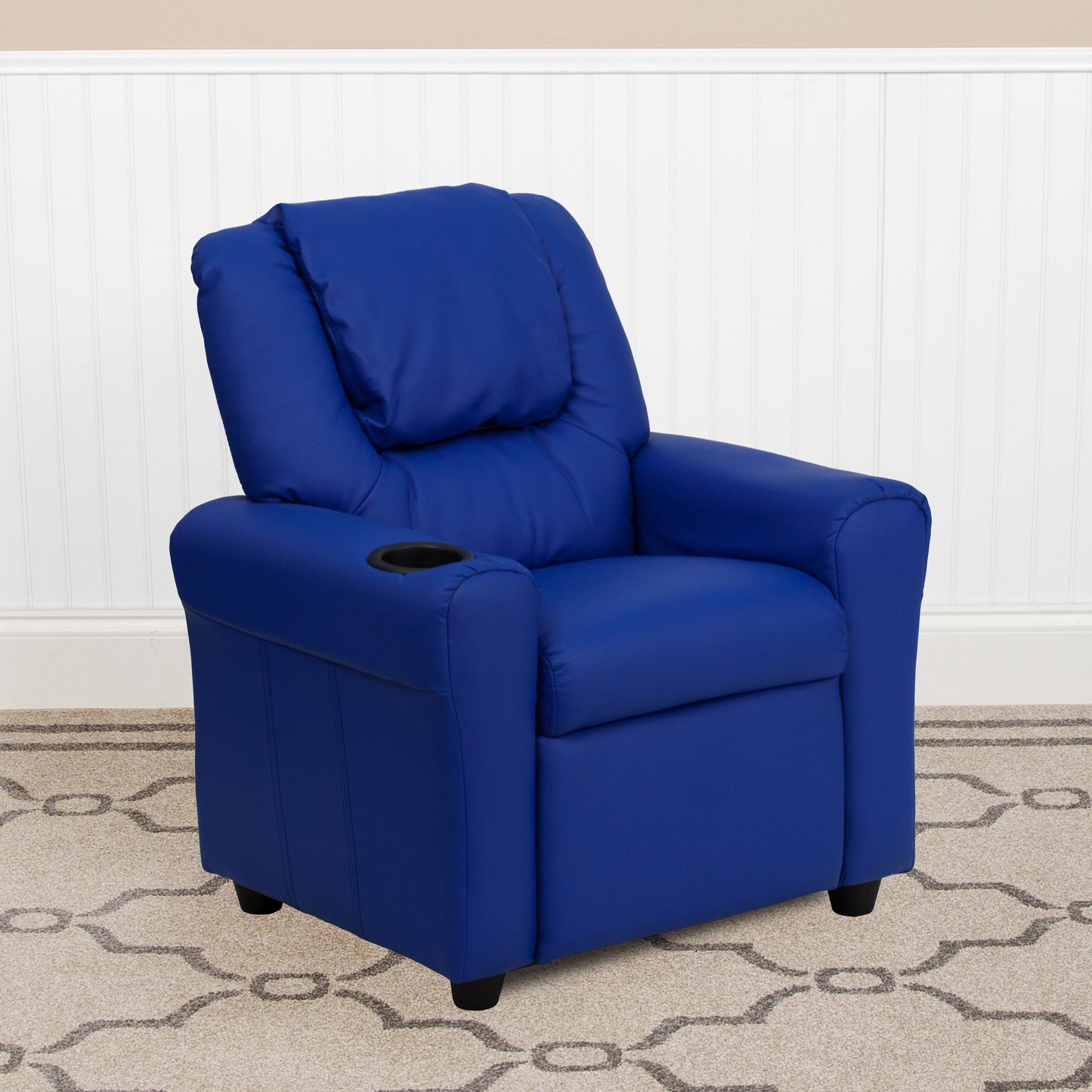 Blue Vinyl Kids Recliner DG-ULT-KID-BLUE-GG