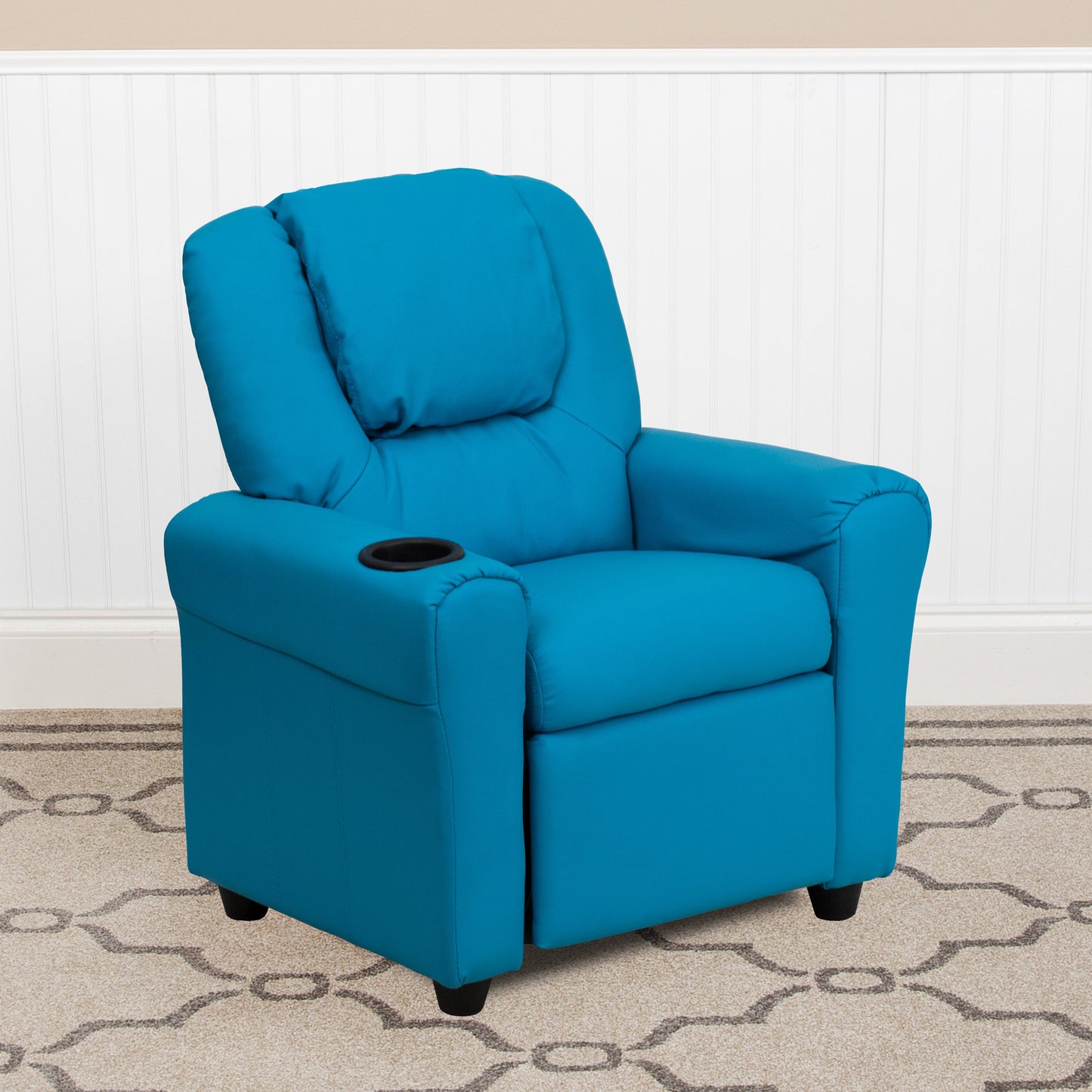 Turquoise Vinyl Kids Recliner DG-ULT-KID-TURQ-GG