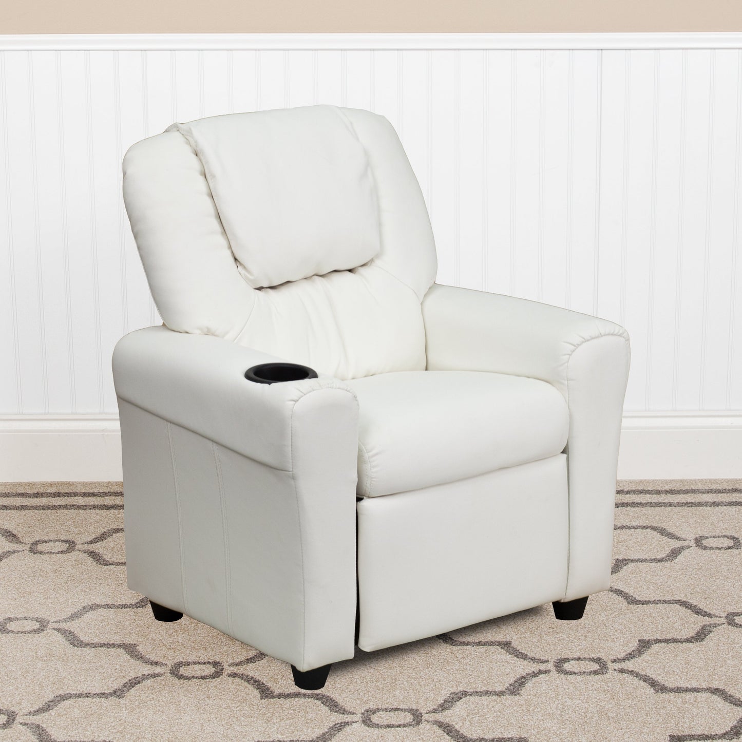 White Vinyl Kids Recliner DG-ULT-KID-WHITE-GG