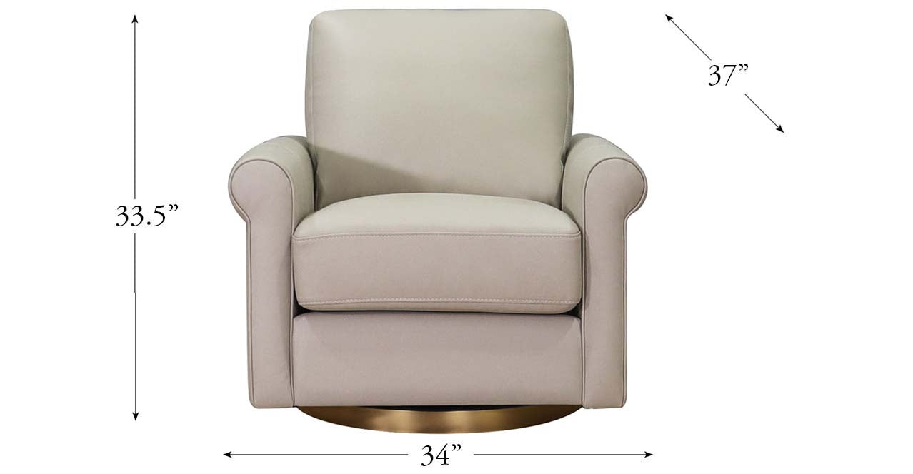 Laguna Swivel Leather Chair