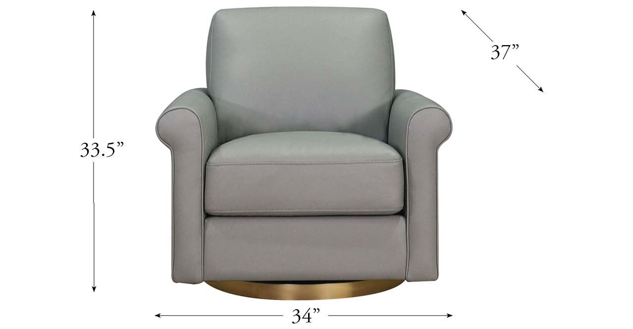 Laguna Swivel Leather Chair