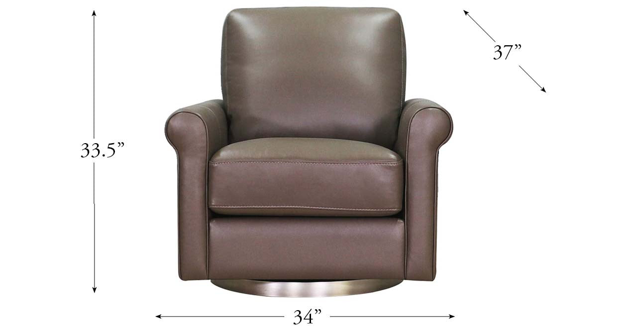 Laguna Swivel Leather Chair