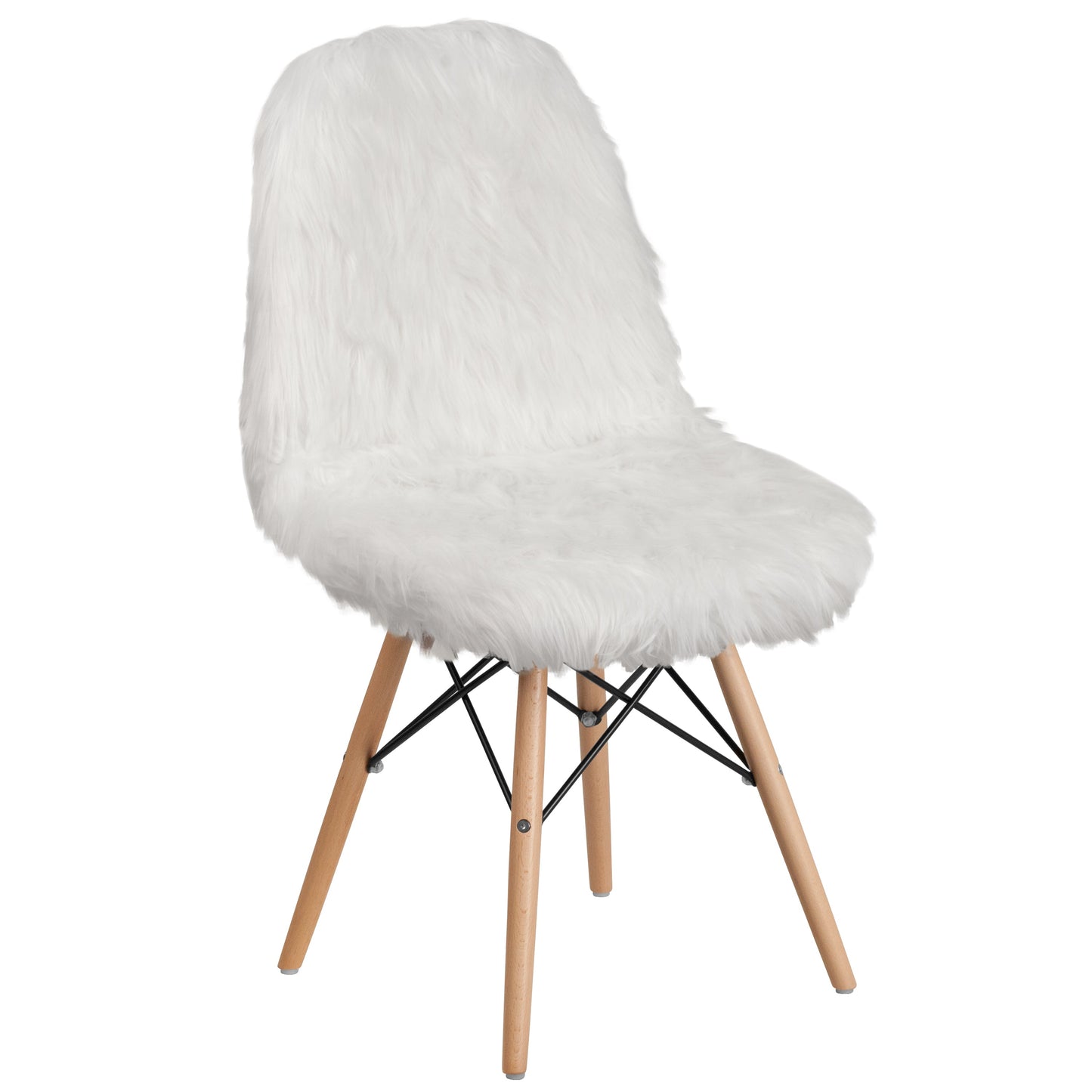 White Shaggy Chair DL-10-GG