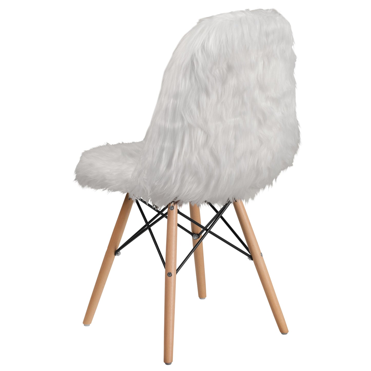 White Shaggy Chair DL-10-GG