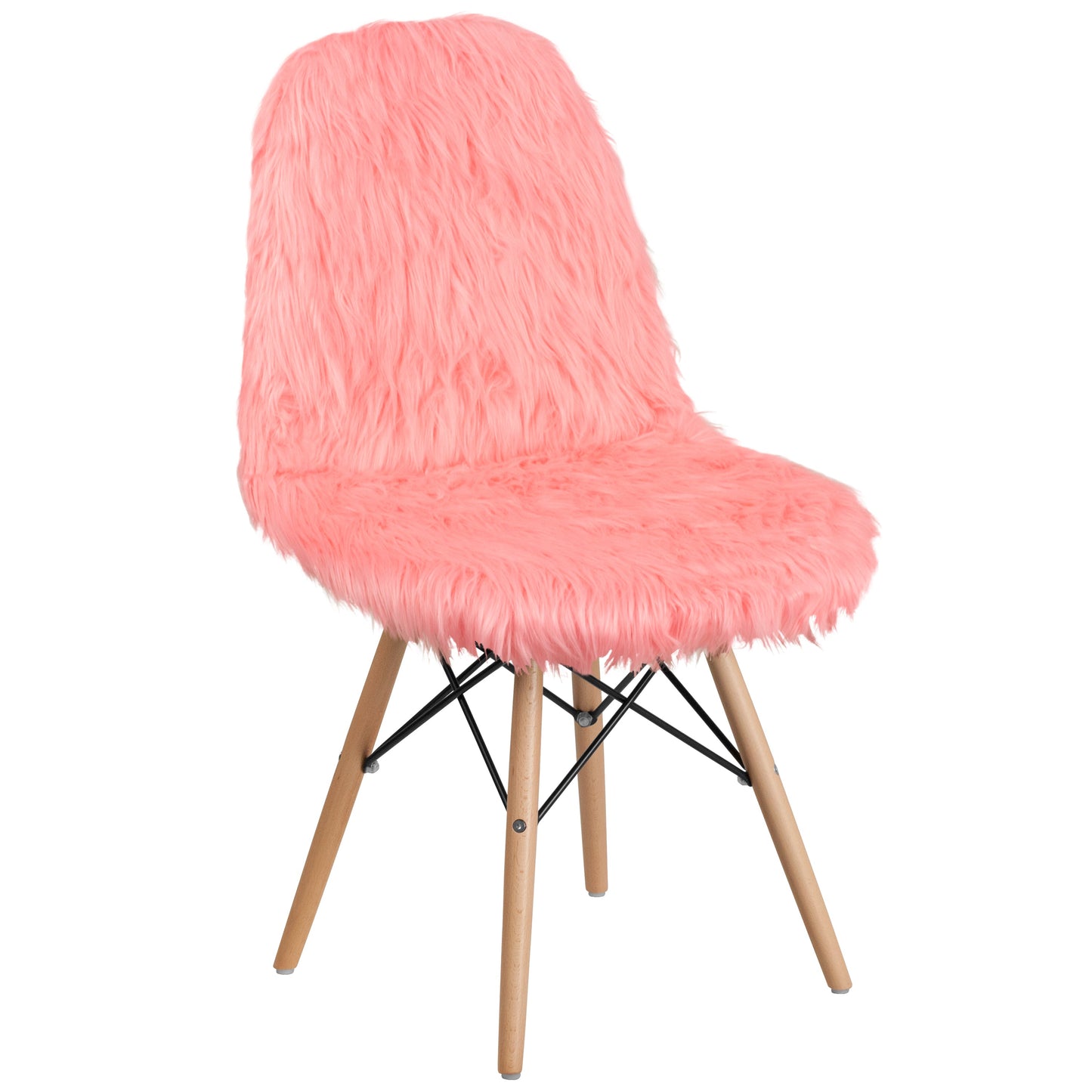 Hermosa Pink Shaggy Chair DL-12-GG