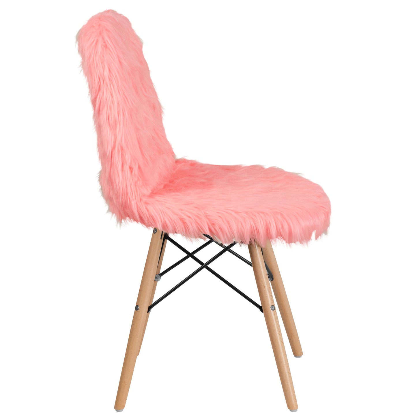 Hermosa Pink Shaggy Chair DL-12-GG