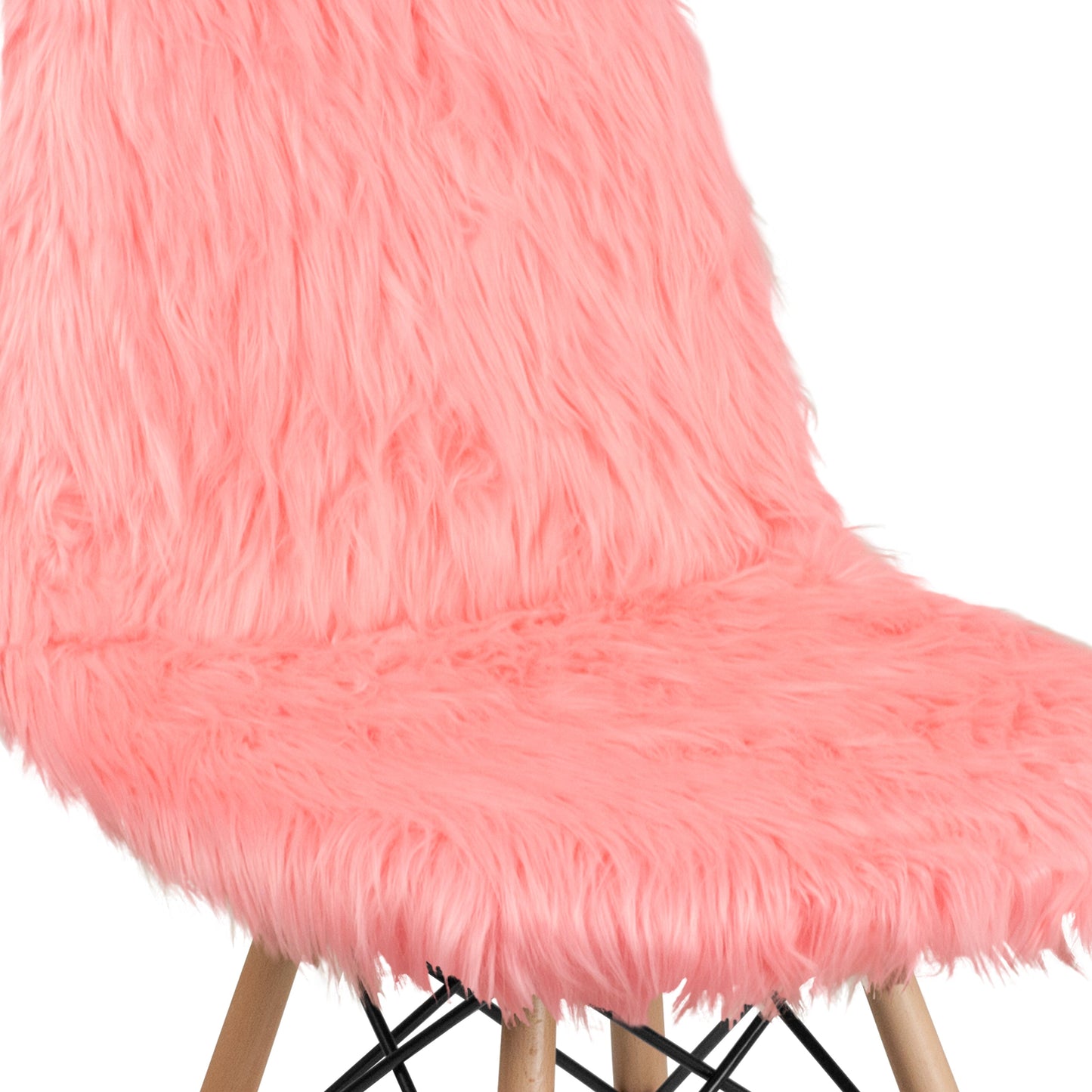 Hermosa Pink Shaggy Chair DL-12-GG