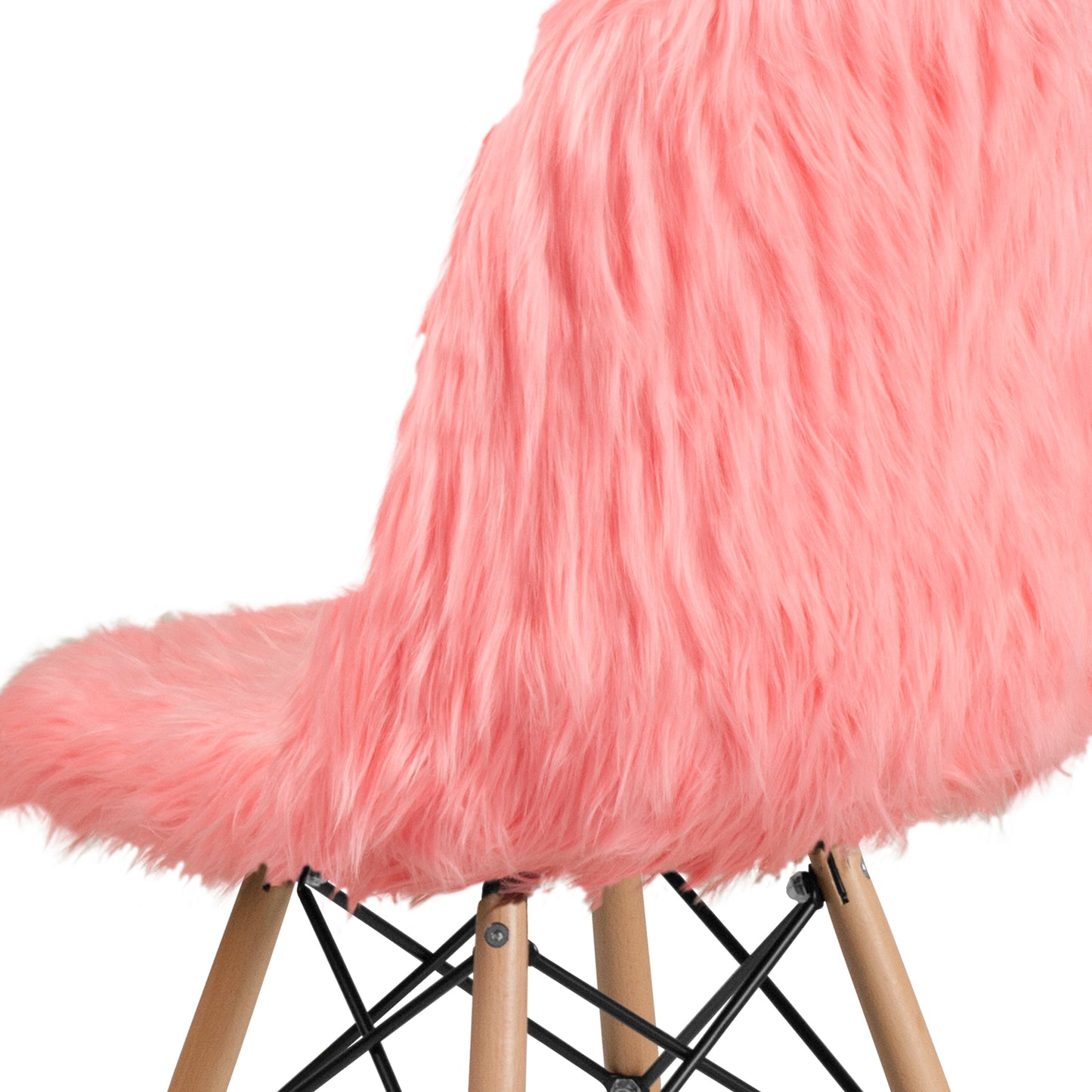 Hermosa Pink Shaggy Chair DL-12-GG