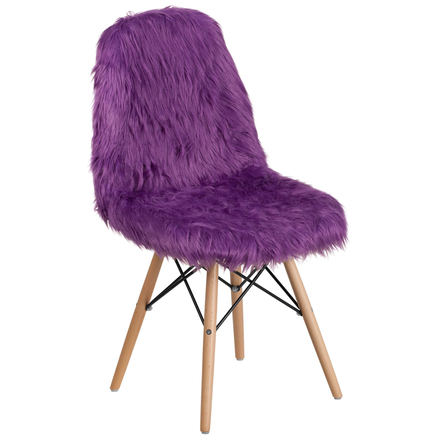 Purple Shaggy Chair DL-15-GG