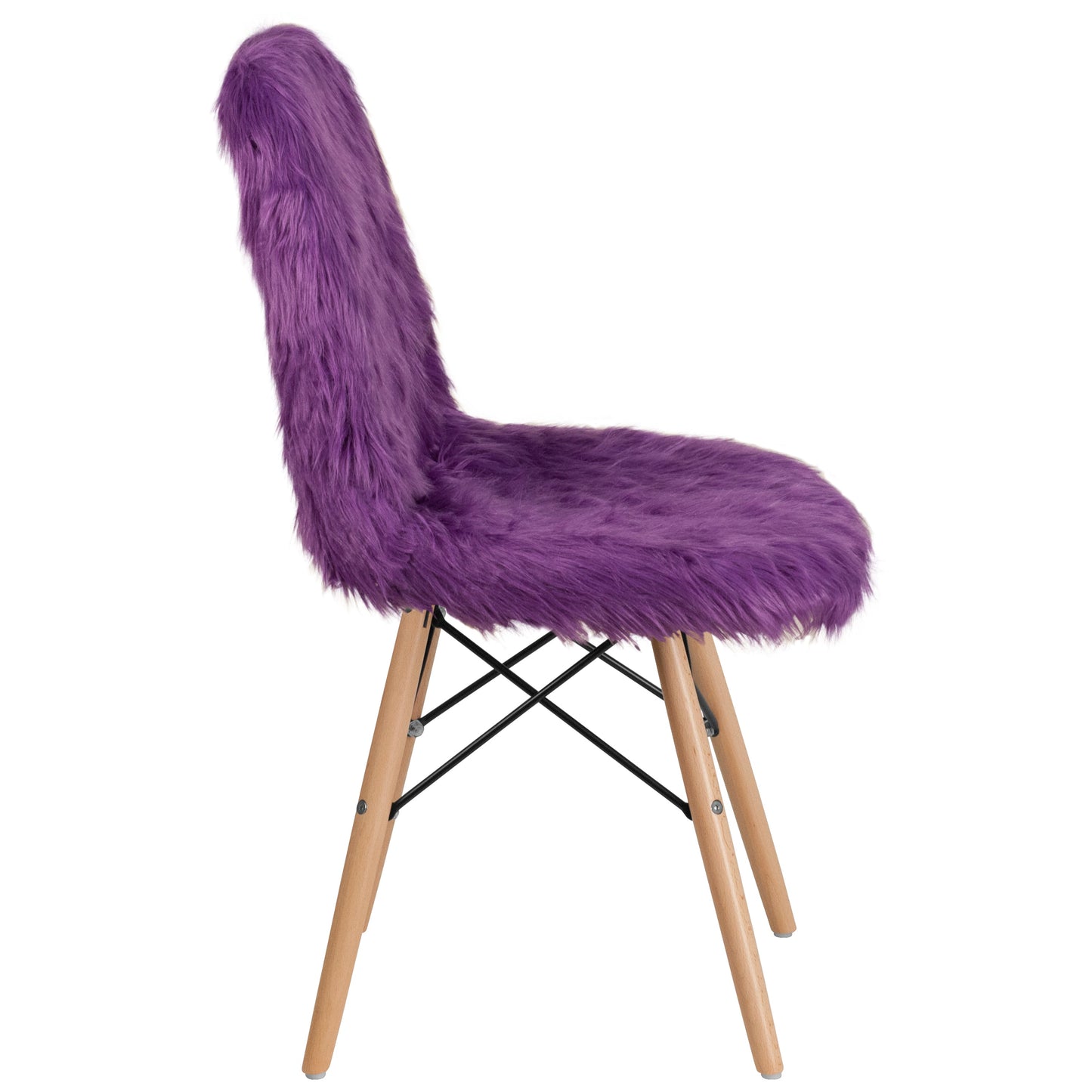 Purple Shaggy Chair DL-15-GG