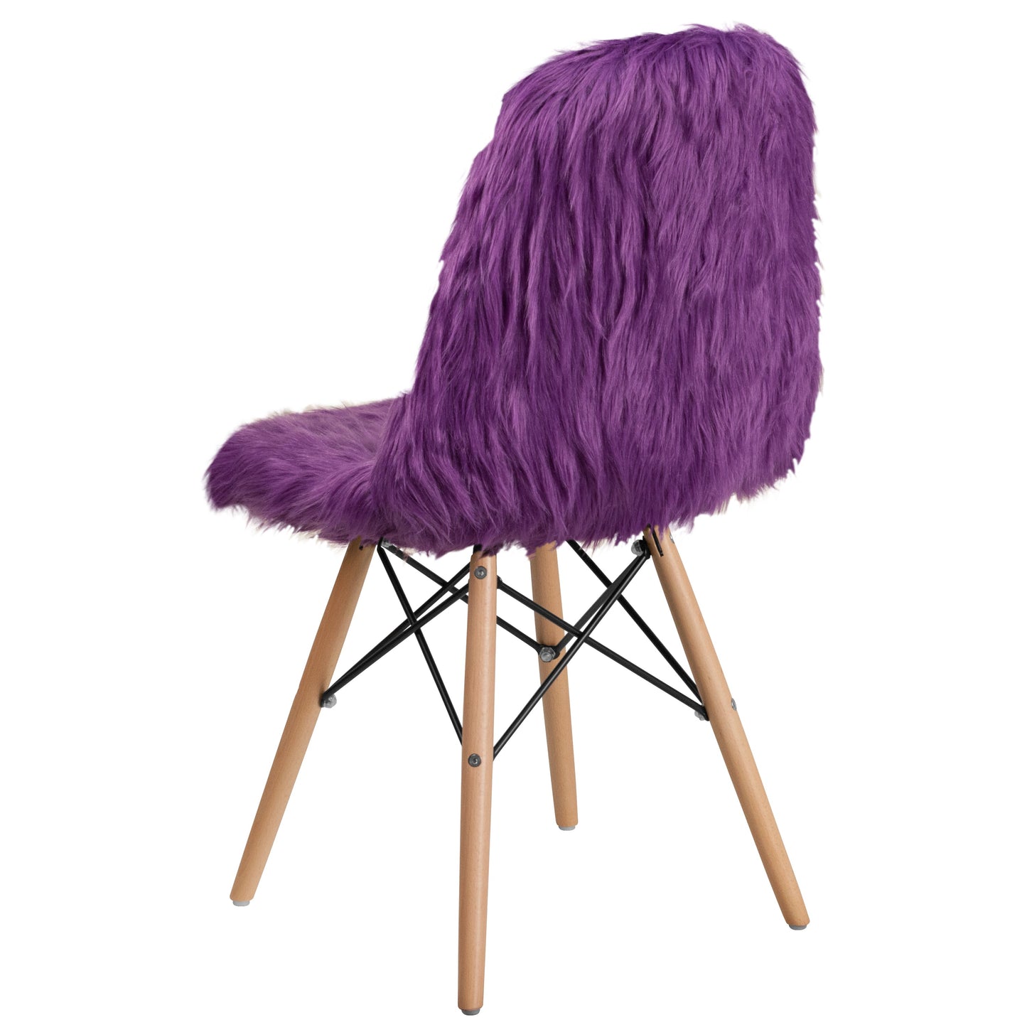 Purple Shaggy Chair DL-15-GG