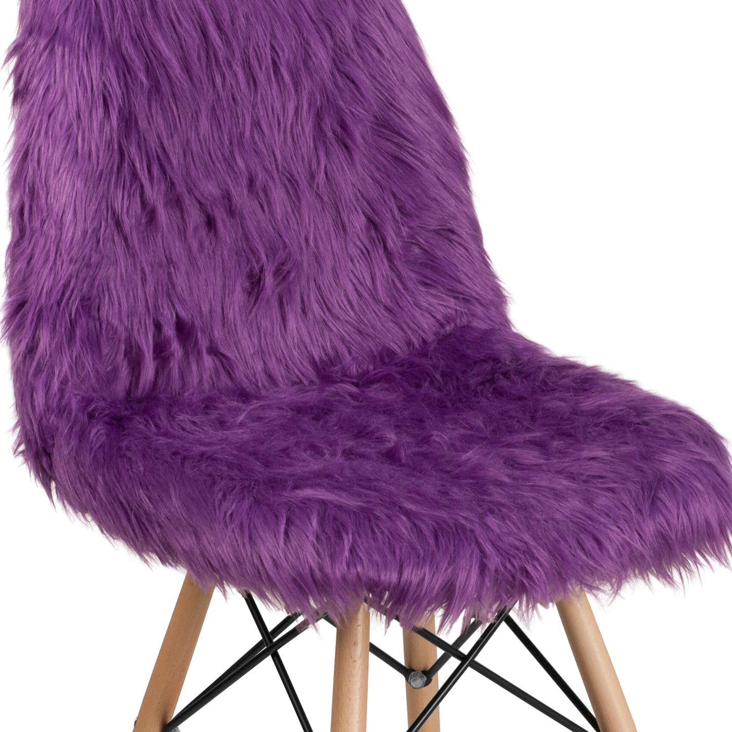 Purple Shaggy Chair DL-15-GG