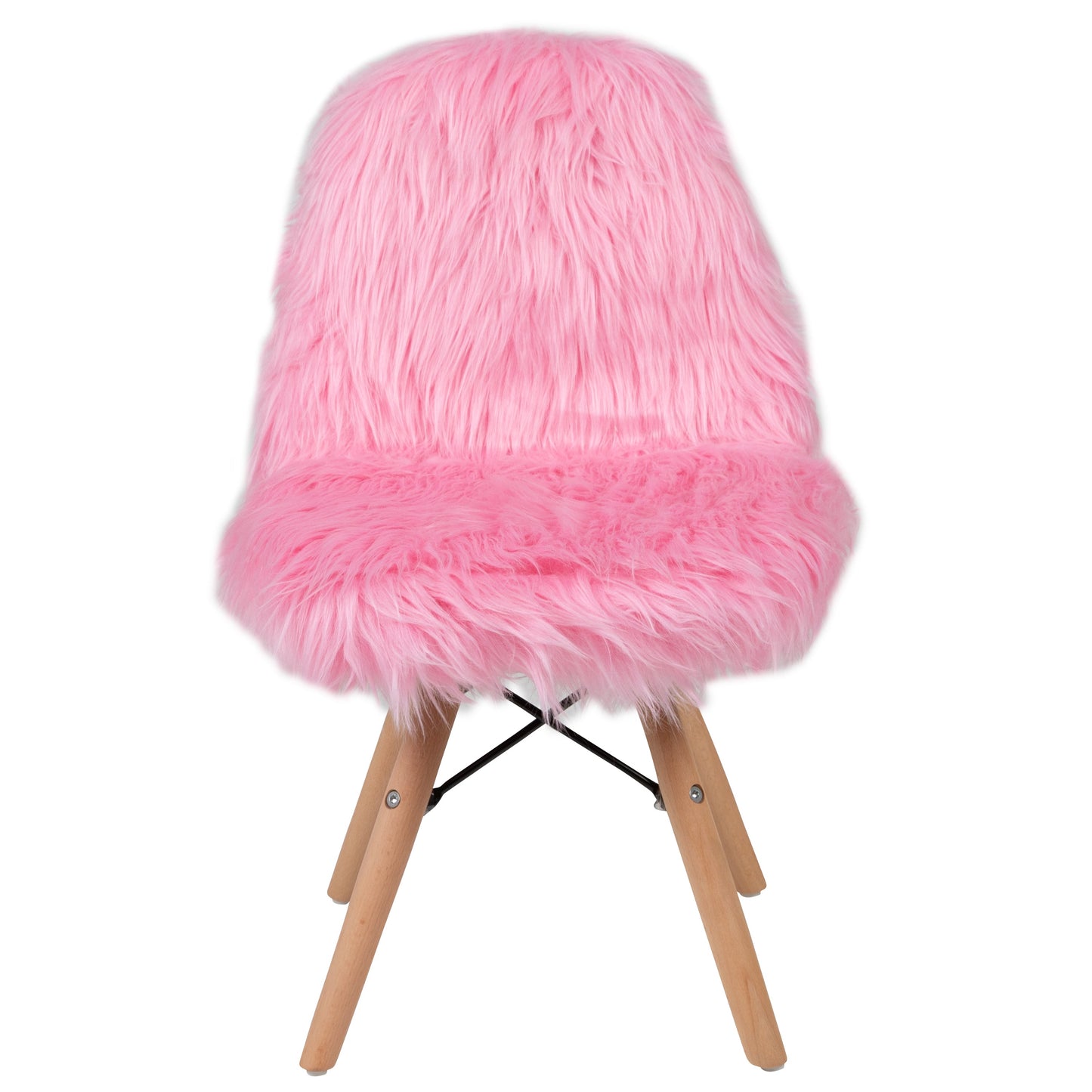 Kids Shaggy Light Pink Chair DL-DA2018-1-LP-GG