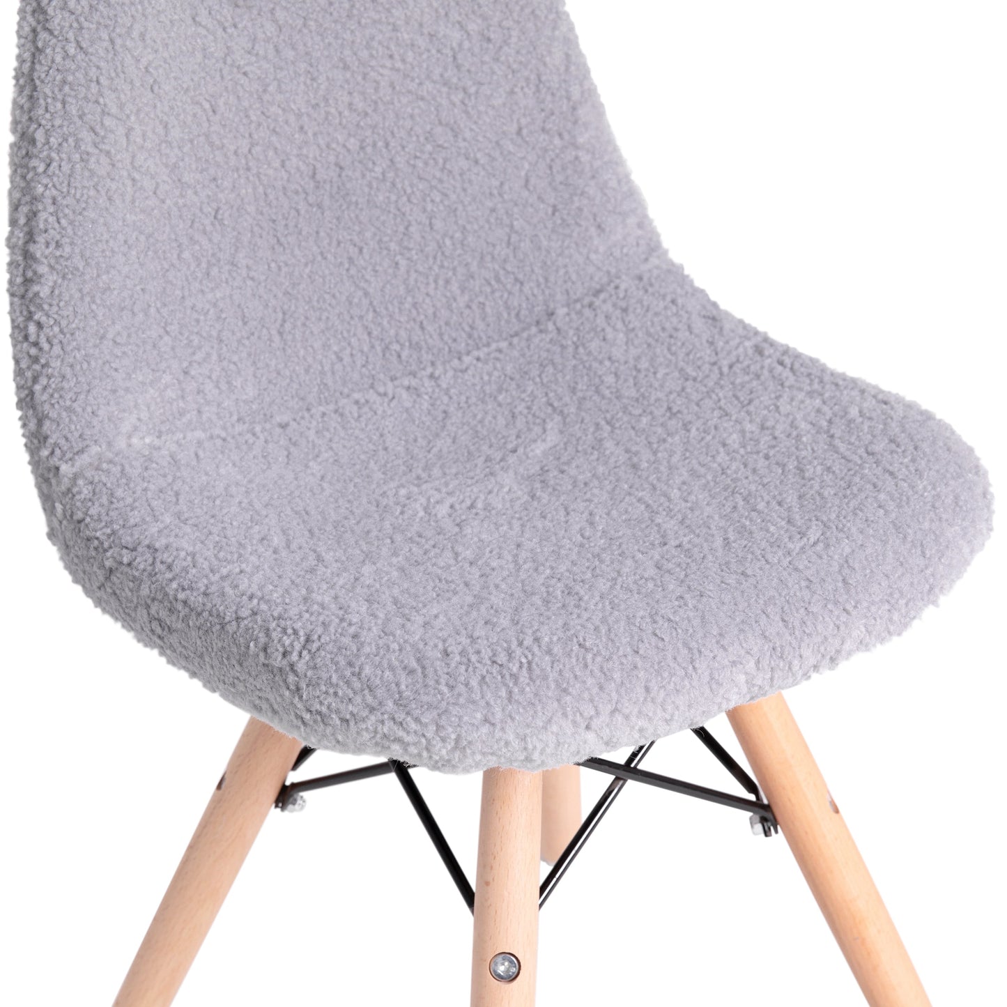 Gray Kids Shearling Chair DL-DA2018-2-GY-GG