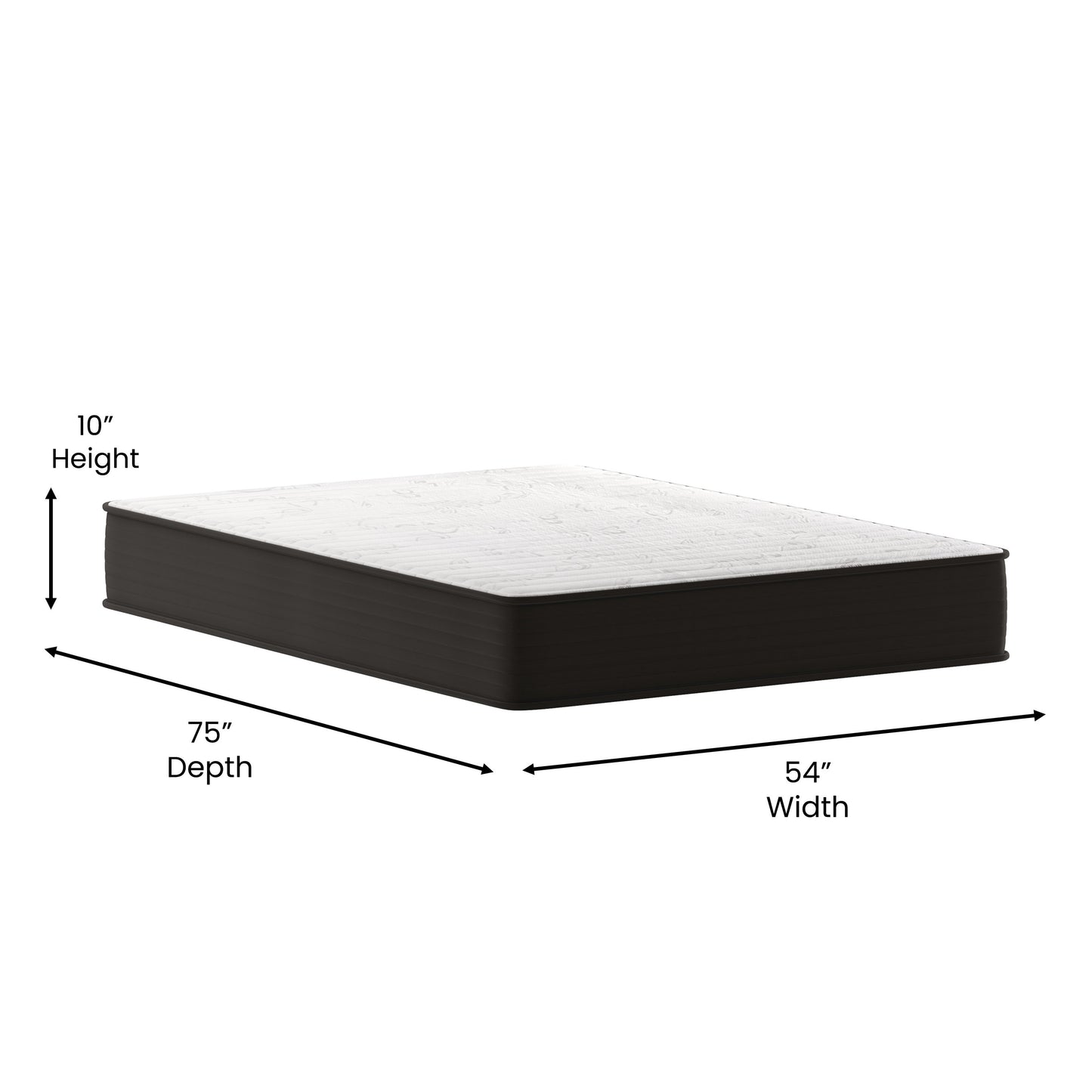 10 Inch Full Hybrid Mattress DR-E230P-R-F-10-GY-GG