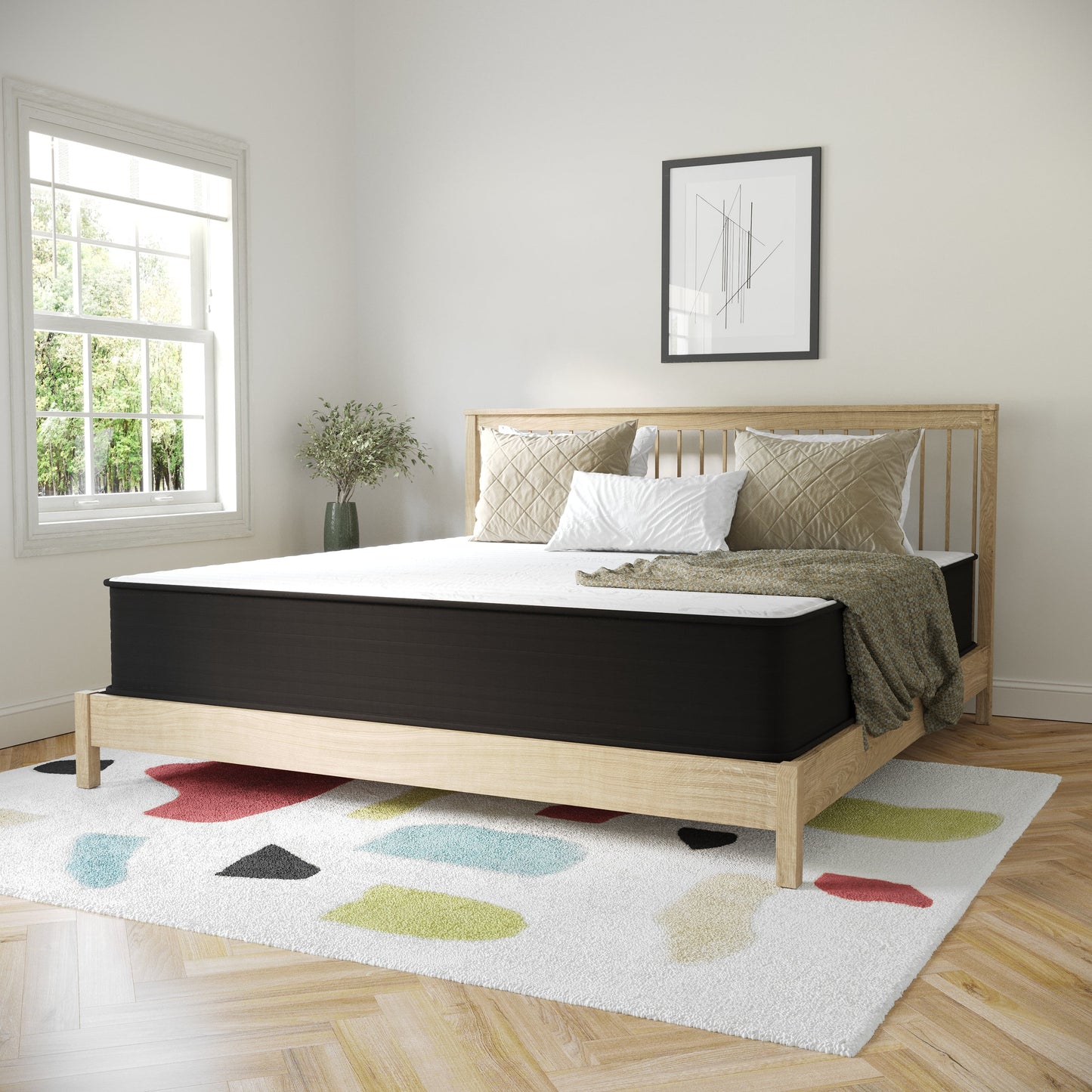 12 Inch King Hybrid Mattress DR-E230P-R-K-12-GY-GG