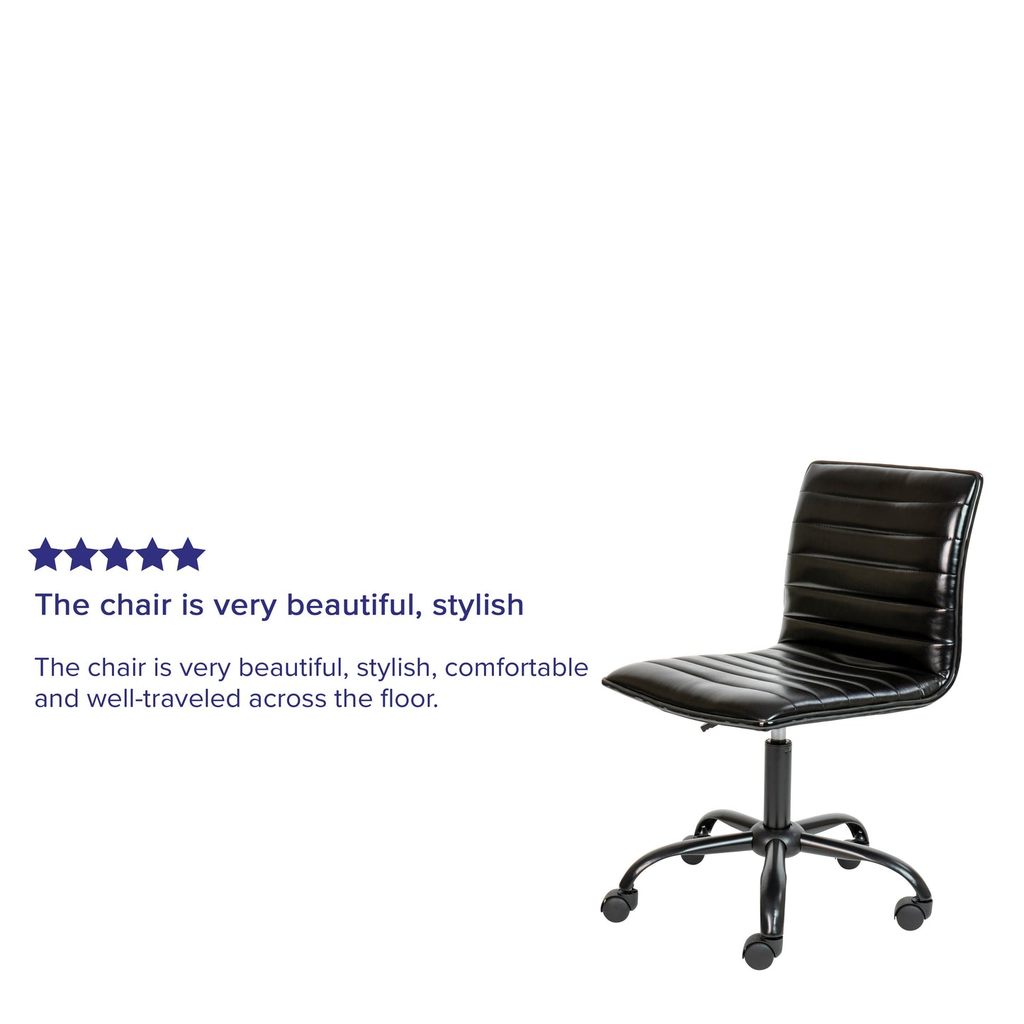 Black Low Back Task Chair DS-512B-BK-BK-GG