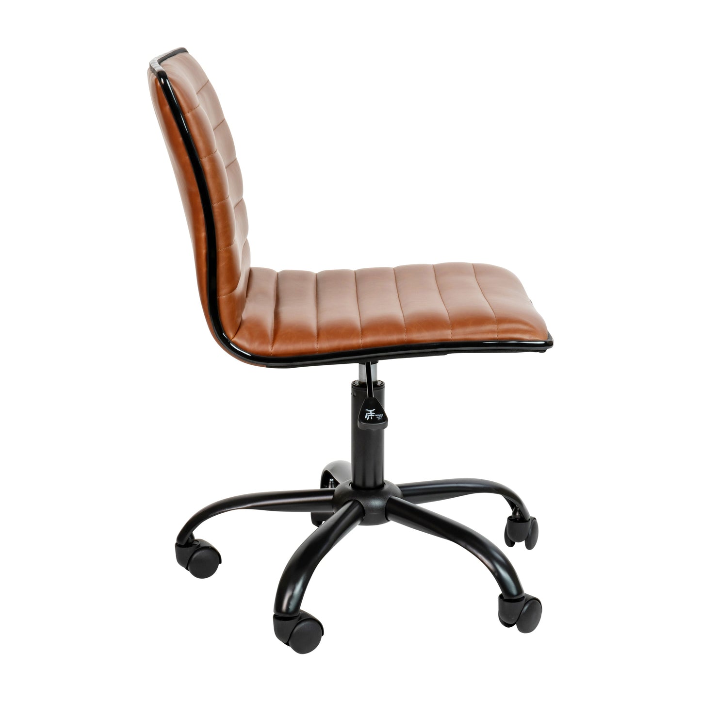 Brown Low Back Task Chair DS-512B-BR-BK-GG