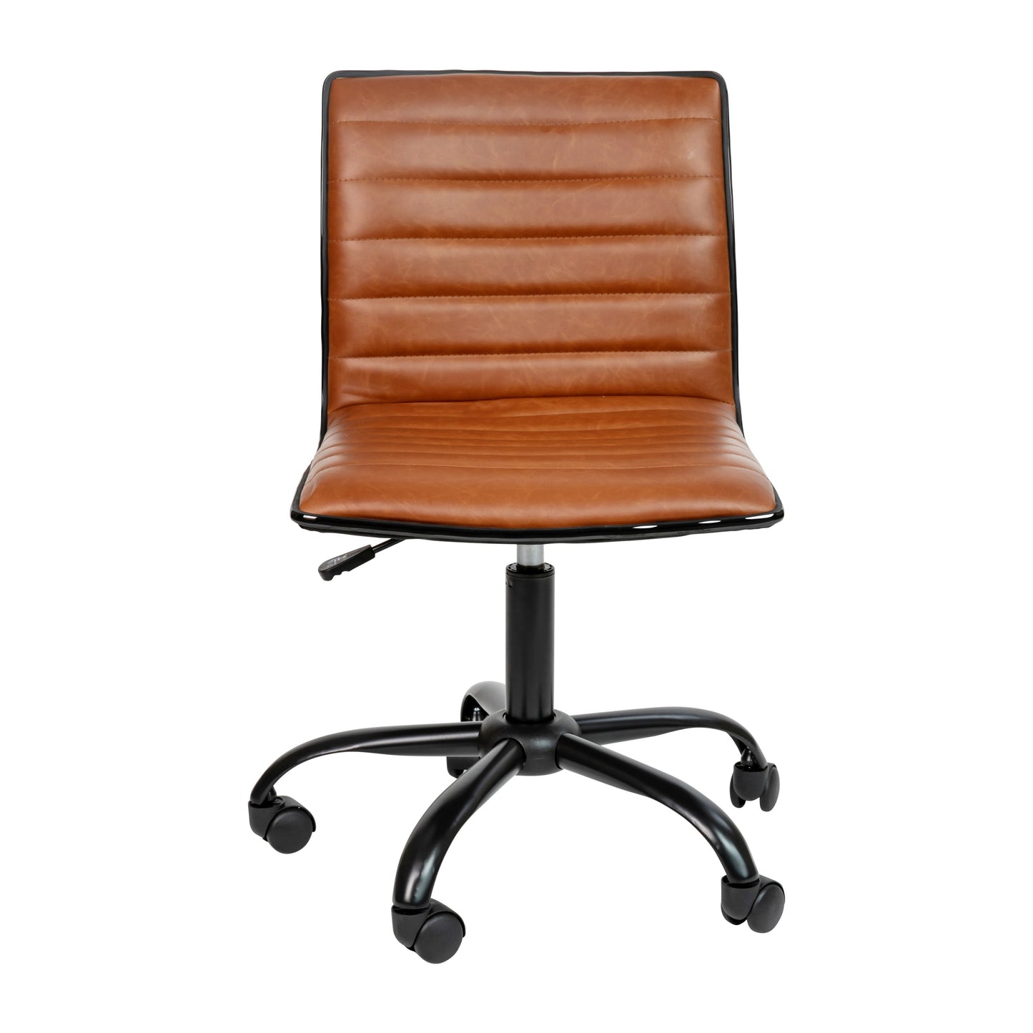 Brown Low Back Task Chair DS-512B-BR-BK-GG