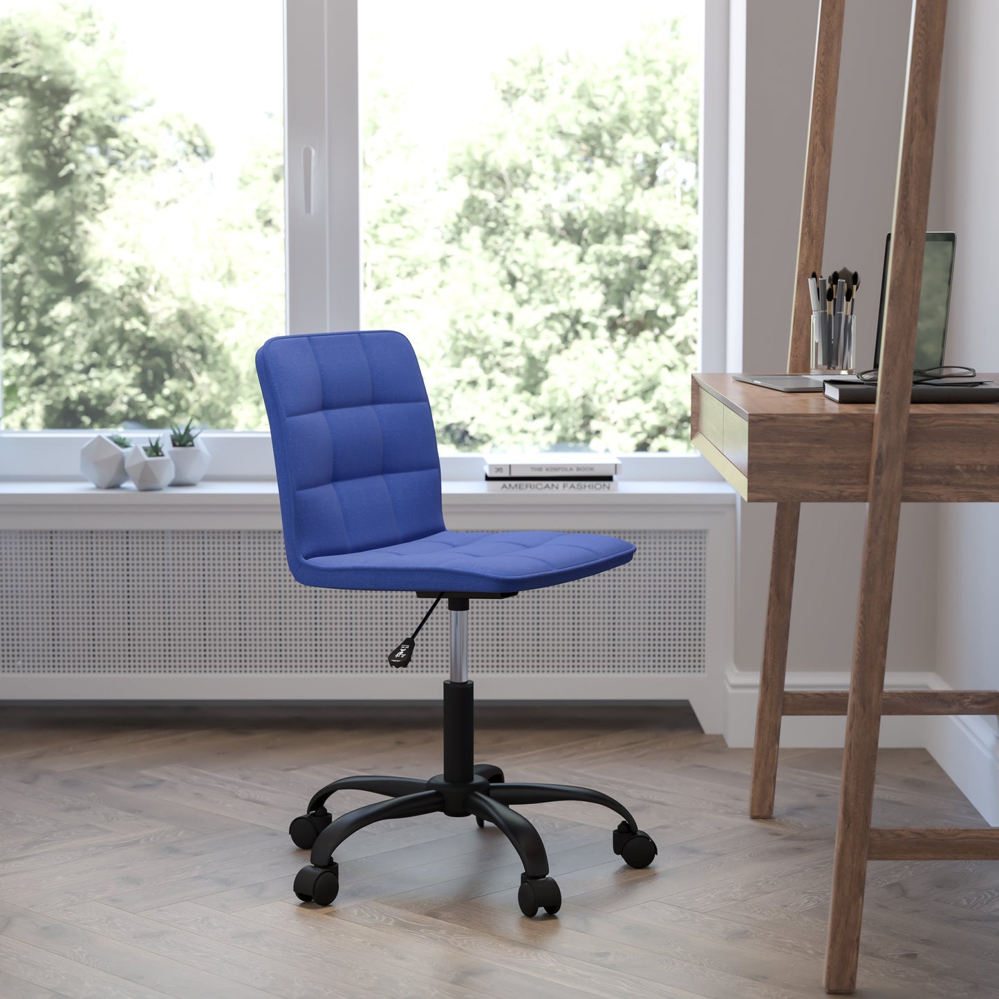 Blue Fabric Task Chair DS-512C-BLU-F-GG