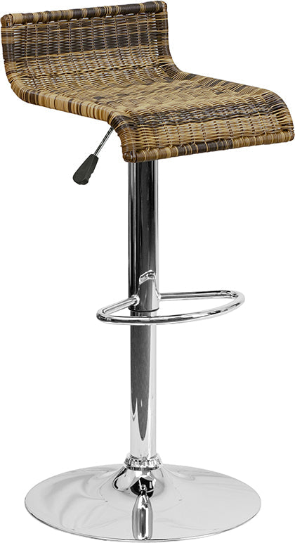 Wicker Adjustable Height Stool DS-712-GG