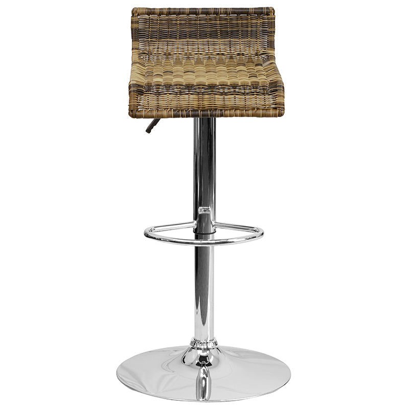 Wicker Adjustable Height Stool DS-712-GG