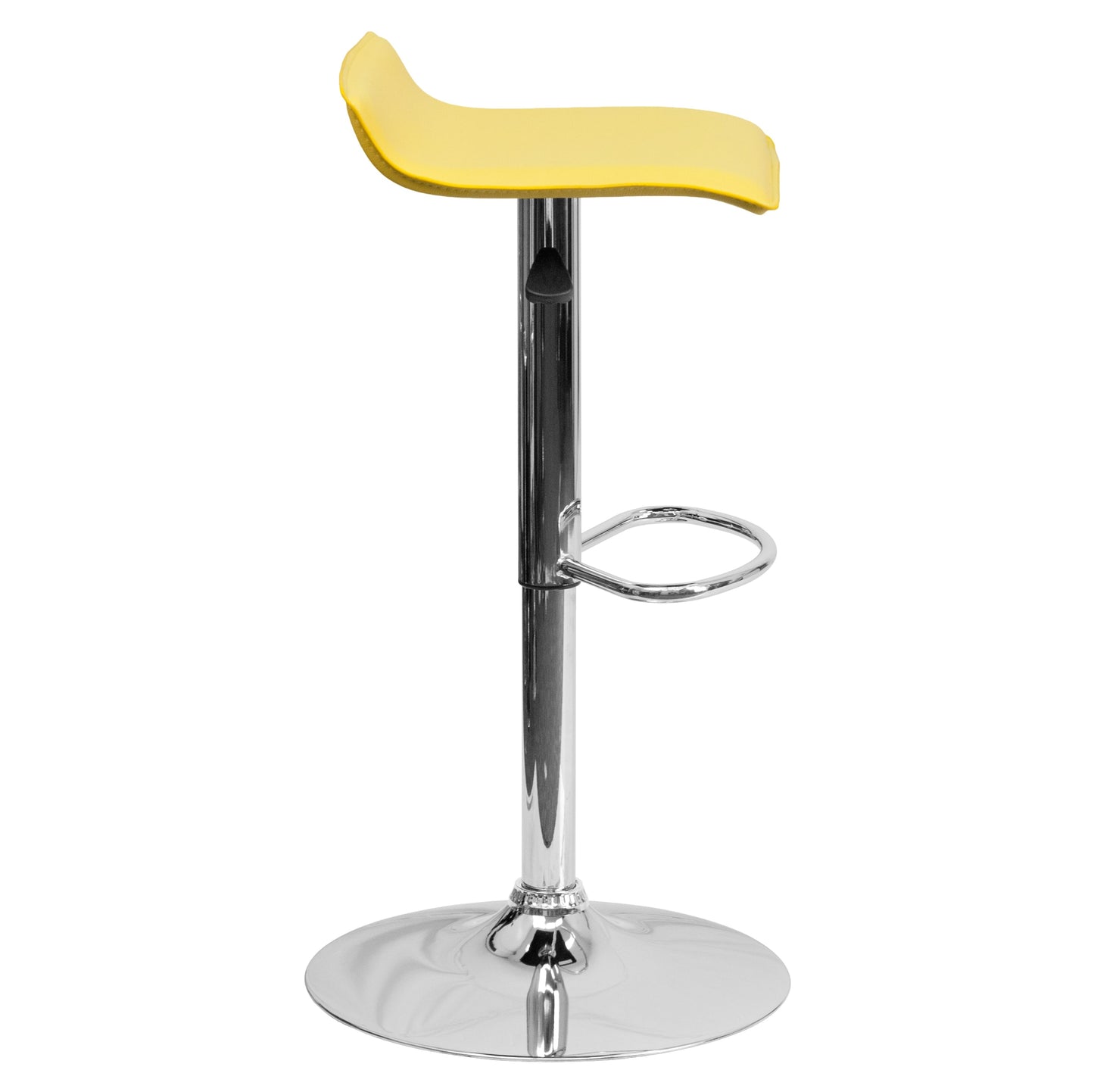 Yellow Vinyl Barstool DS-801-CONT-YEL-GG