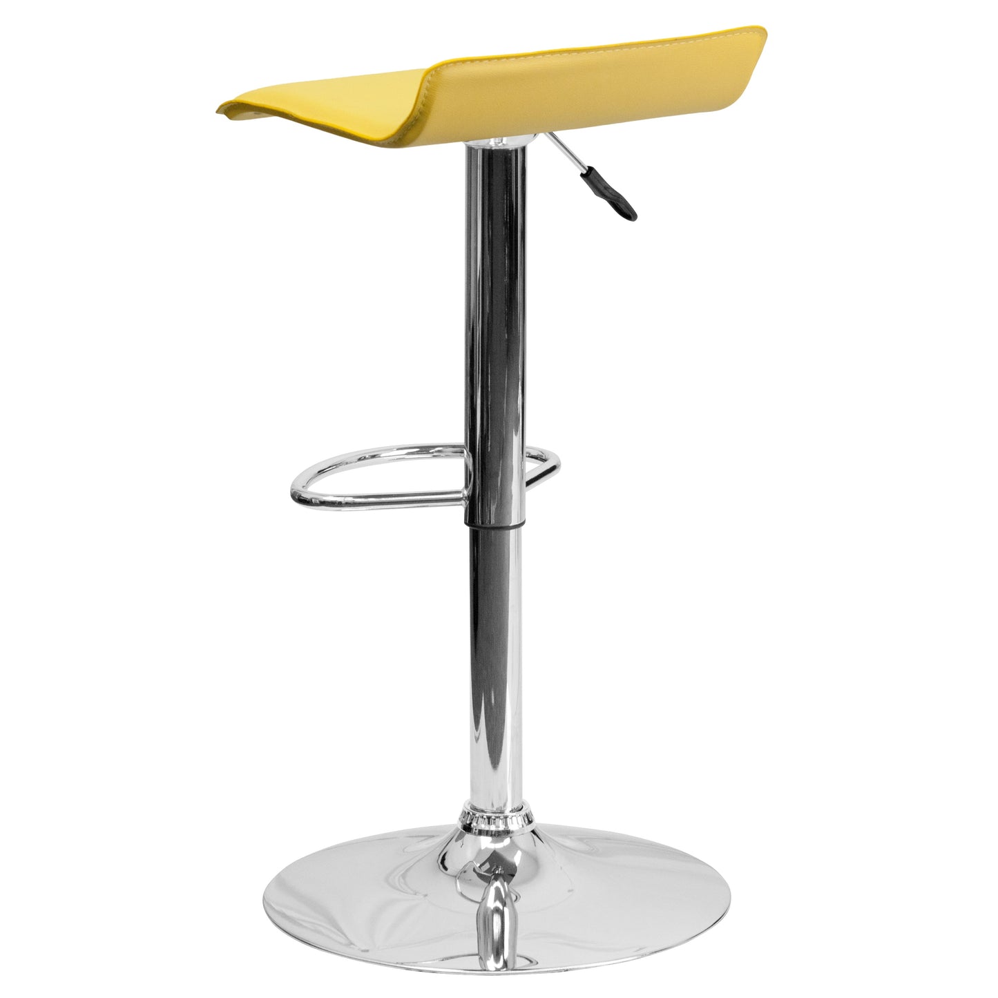 Yellow Vinyl Barstool DS-801-CONT-YEL-GG