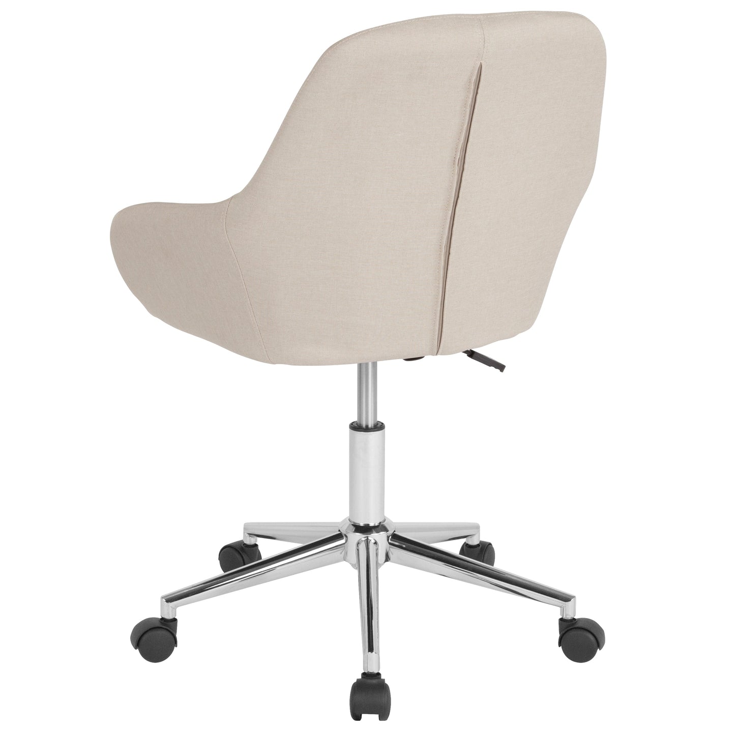 Beige Fabric Mid-Back Chair DS-8012LB-BGE-F-GG