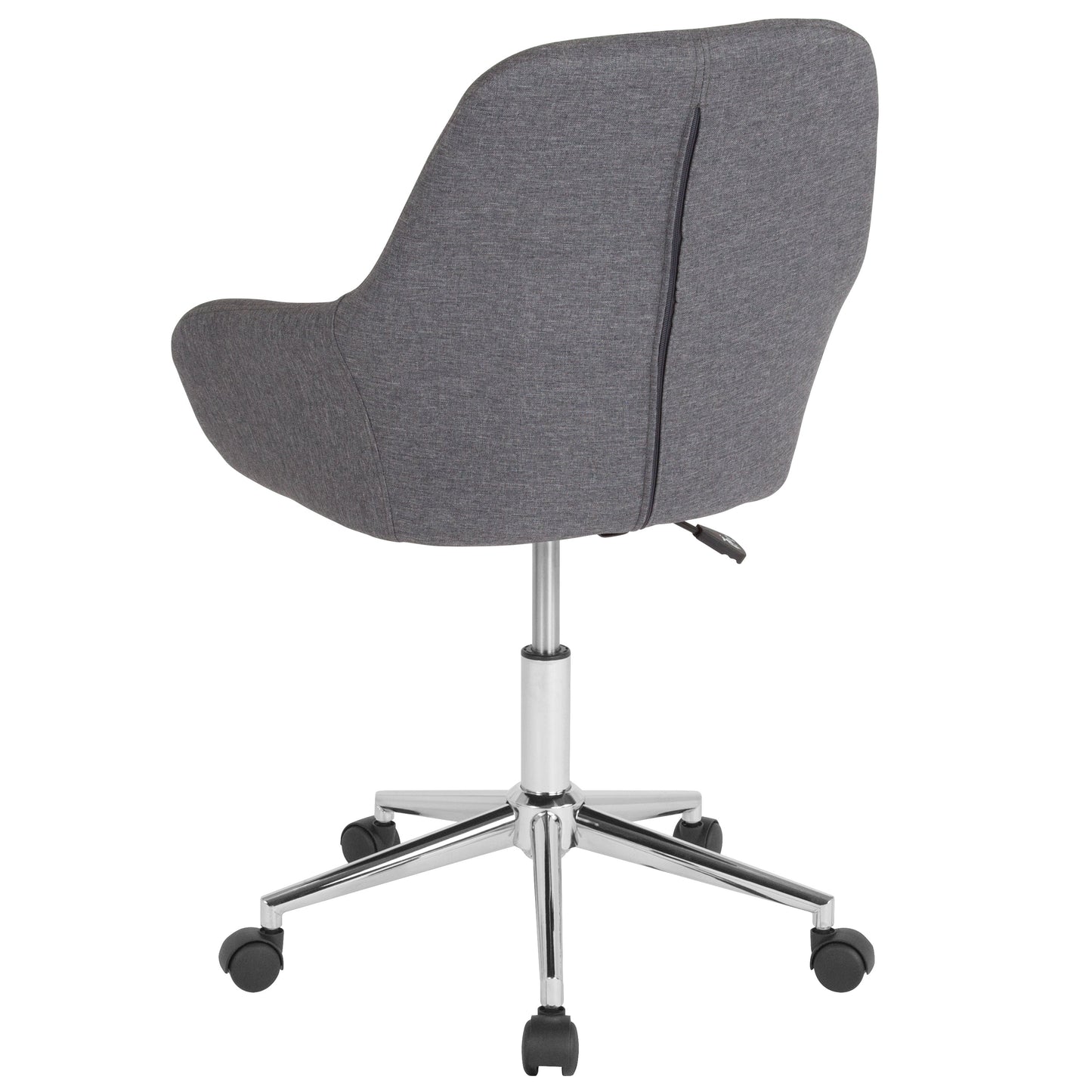 Dk Gray Fabric Mid-Back Chair DS-8012LB-DGY-F-GG