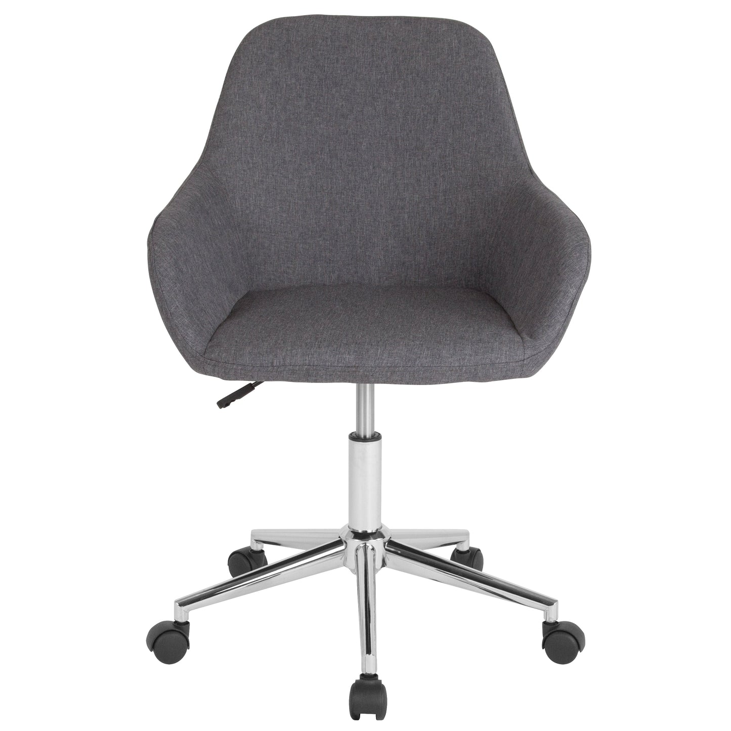 Dk Gray Fabric Mid-Back Chair DS-8012LB-DGY-F-GG