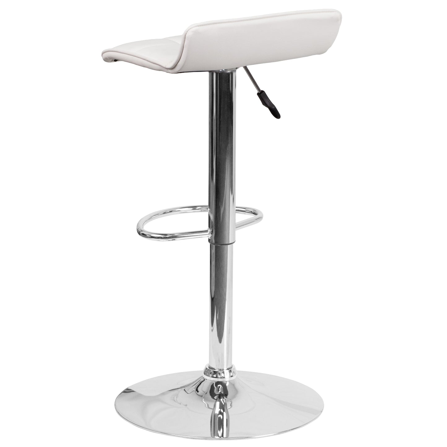 White Vinyl Barstool DS-801B-WH-GG