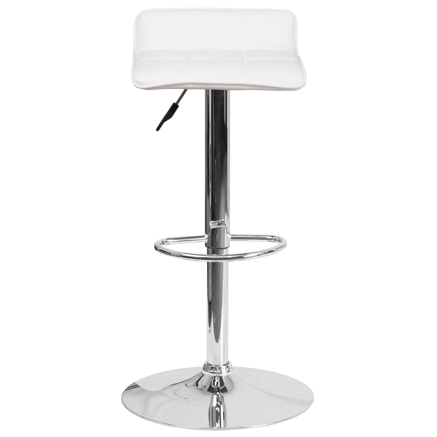 White Vinyl Barstool DS-801B-WH-GG