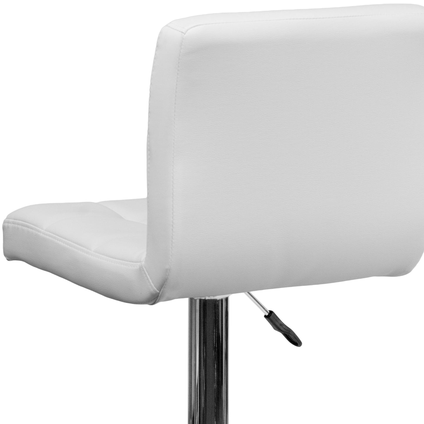 White Quilted Vinyl Barstool DS-810-MOD-WH-GG