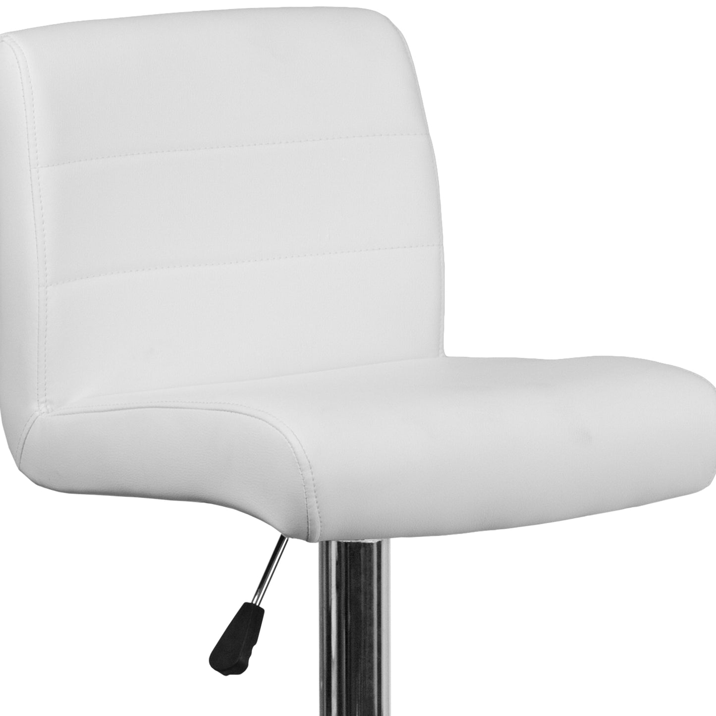 White Vinyl Barstool DS-8101B-WH-GG