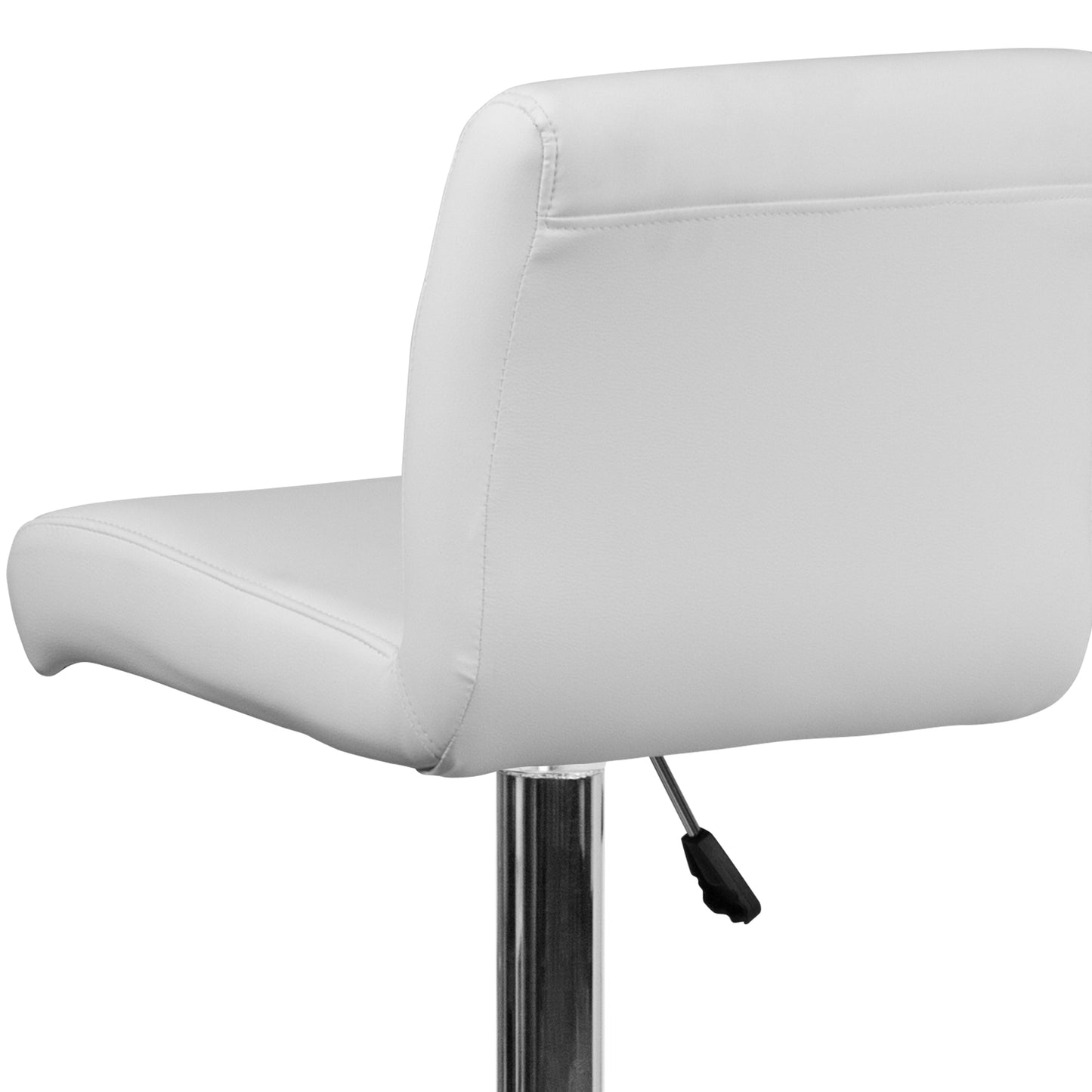 White Vinyl Barstool DS-8101B-WH-GG