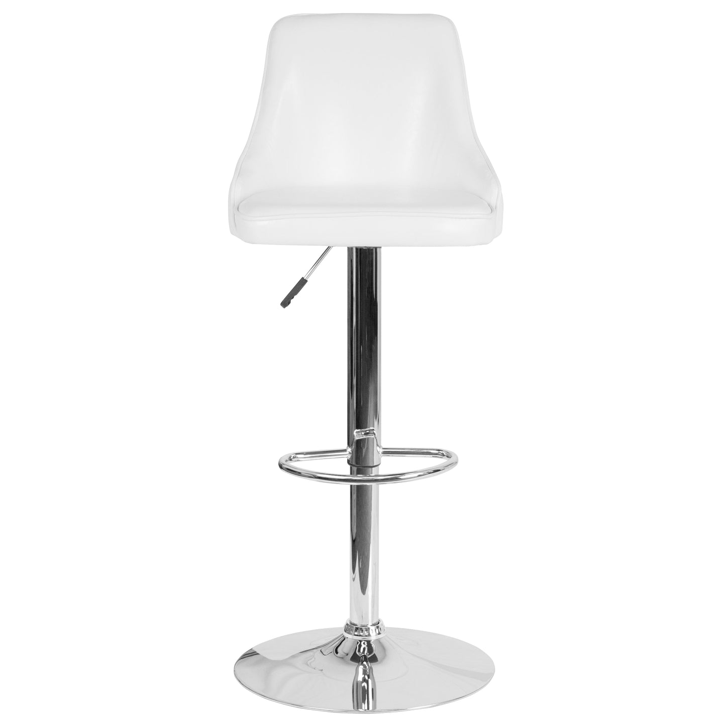 White Leather Barstool DS-8121A-WH-GG