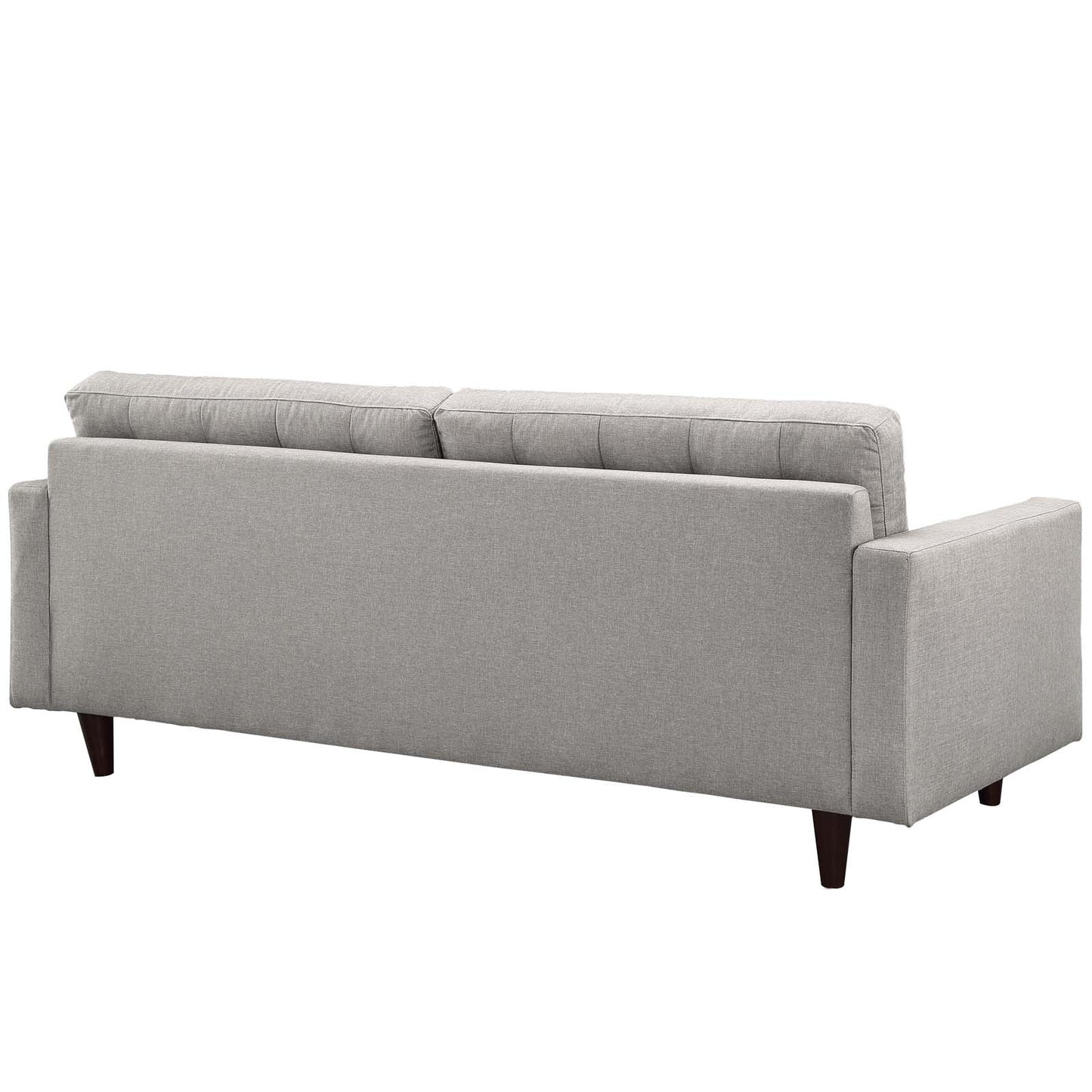 Empress Upholstered Fabric Sofa Light Gray EEI-1011-LGR