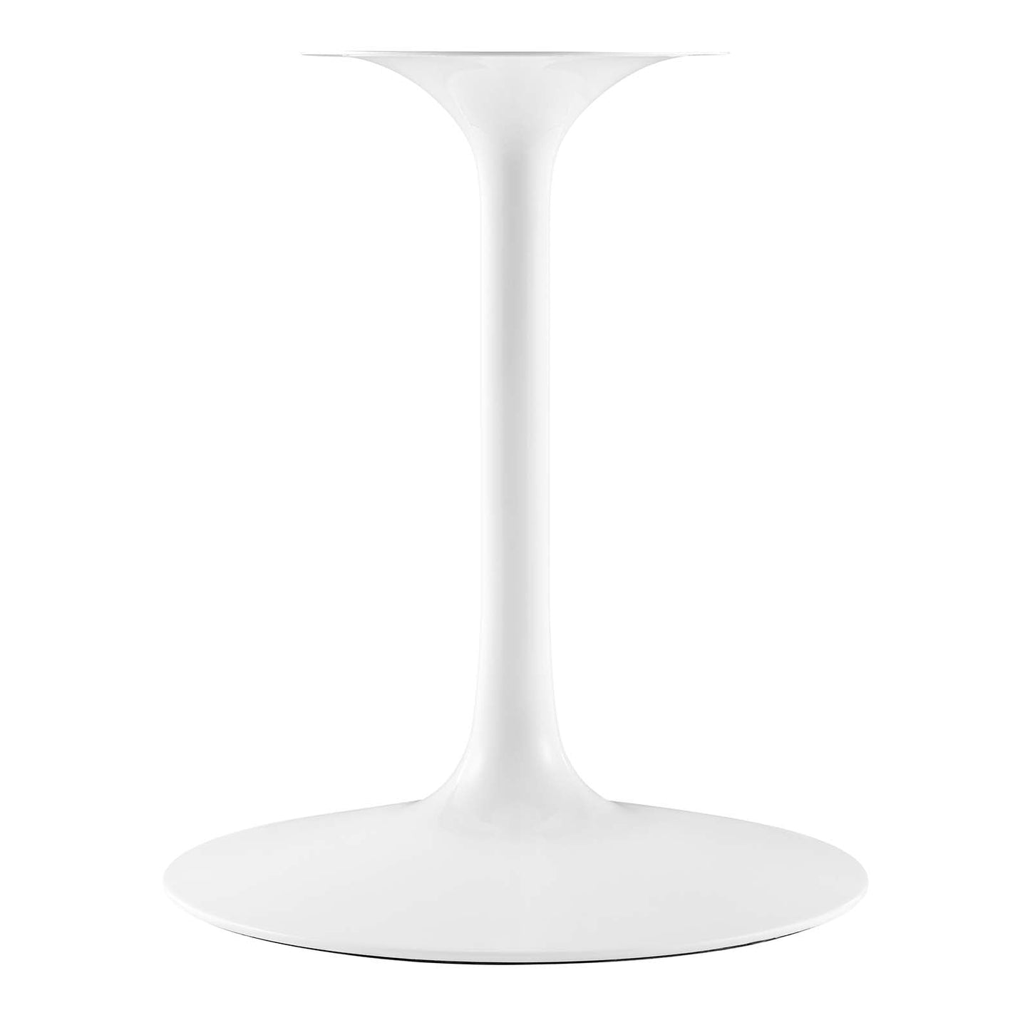 Lippa 60" Oval Artificial Marble Dining Table White EEI-1135-WHI