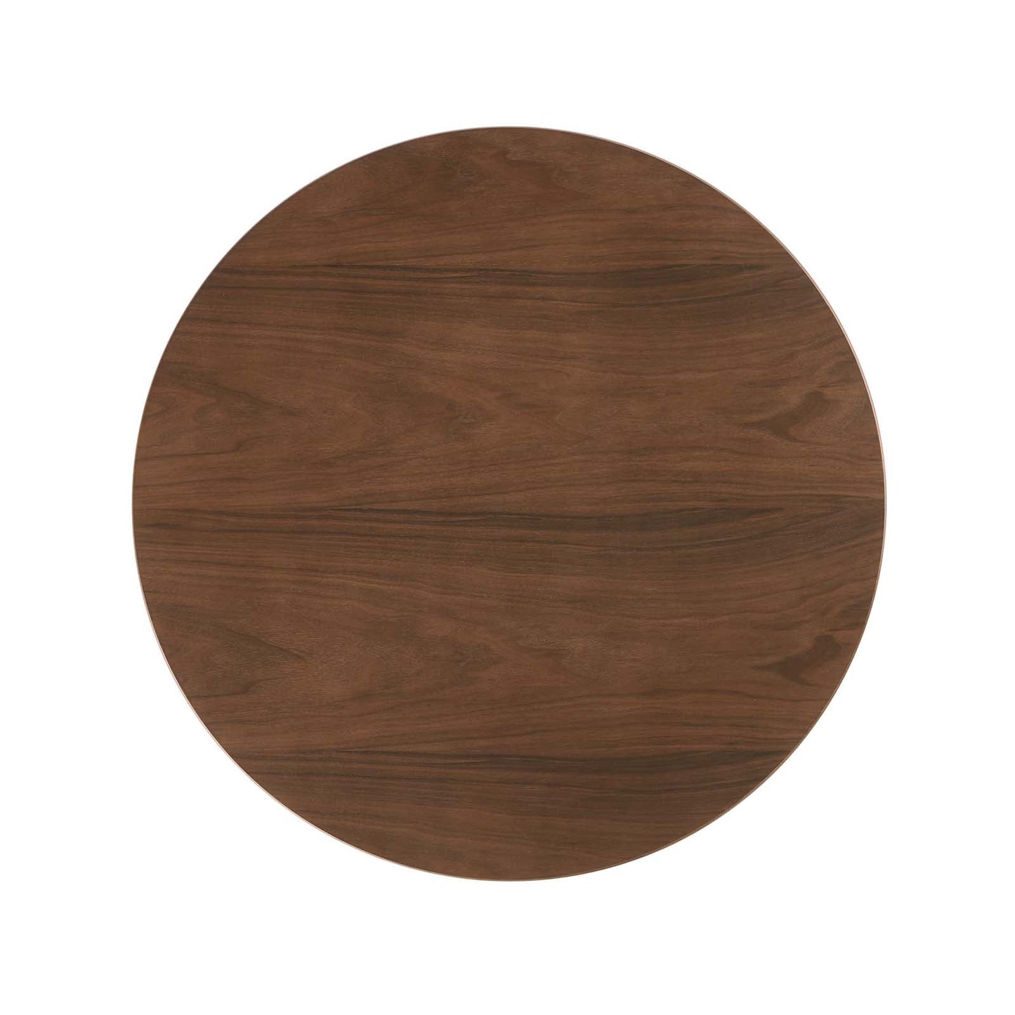 Lippa 36" Round Walnut Dining Table Walnut EEI-1136-WAL