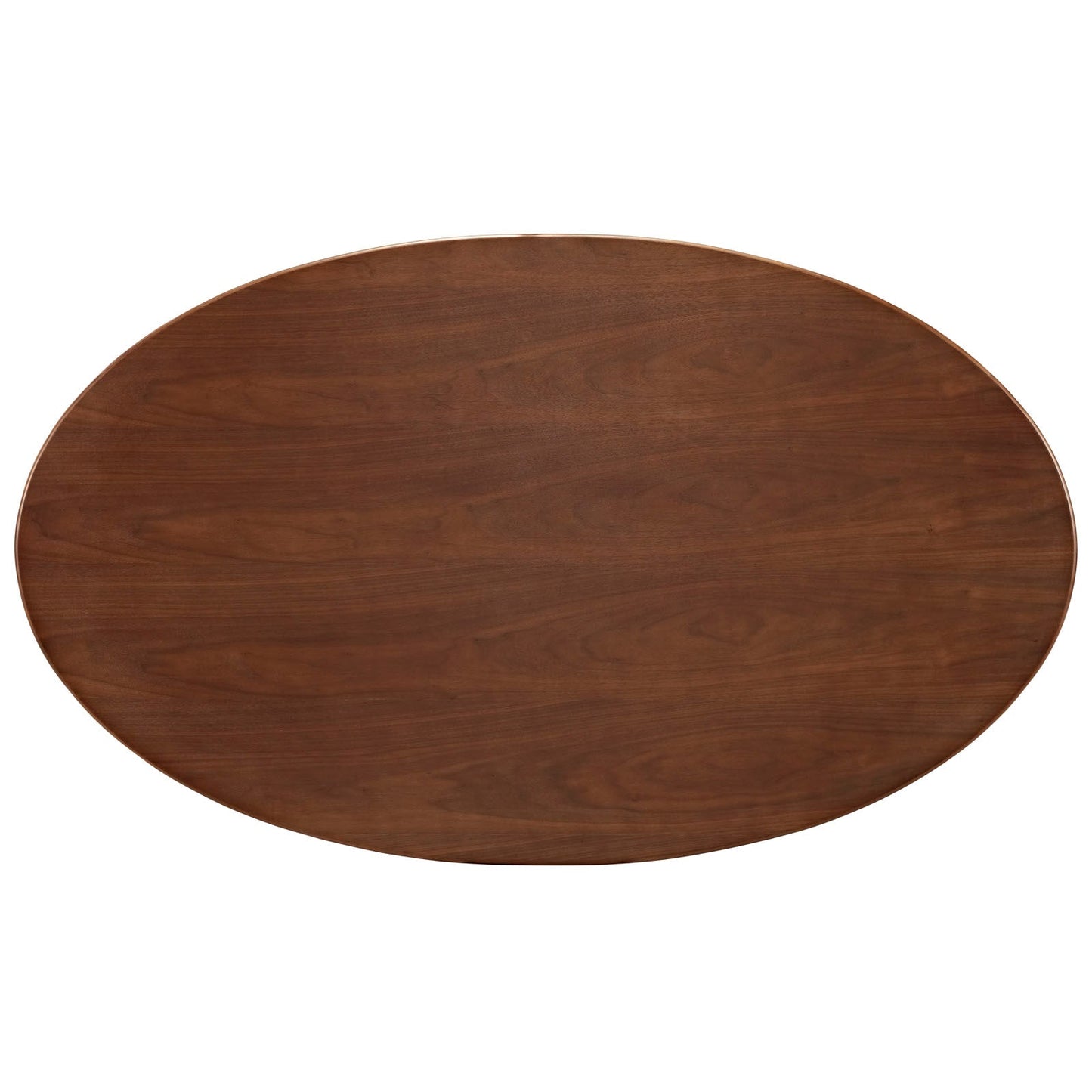 Lippa 60" Oval Walnut Dining Table Walnut EEI-1138-WAL