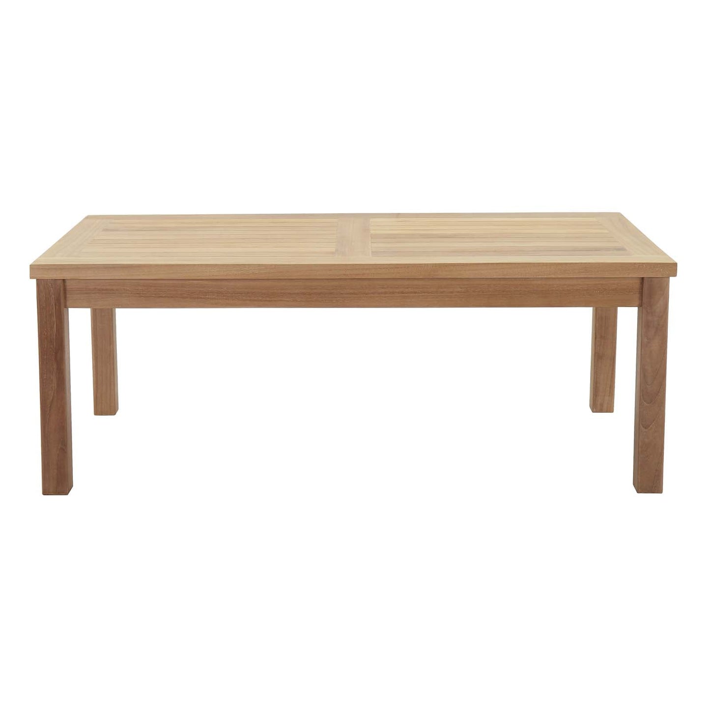 Marina Outdoor Patio Teak Rectangle Coffee Table Natural EEI-1154-NAT