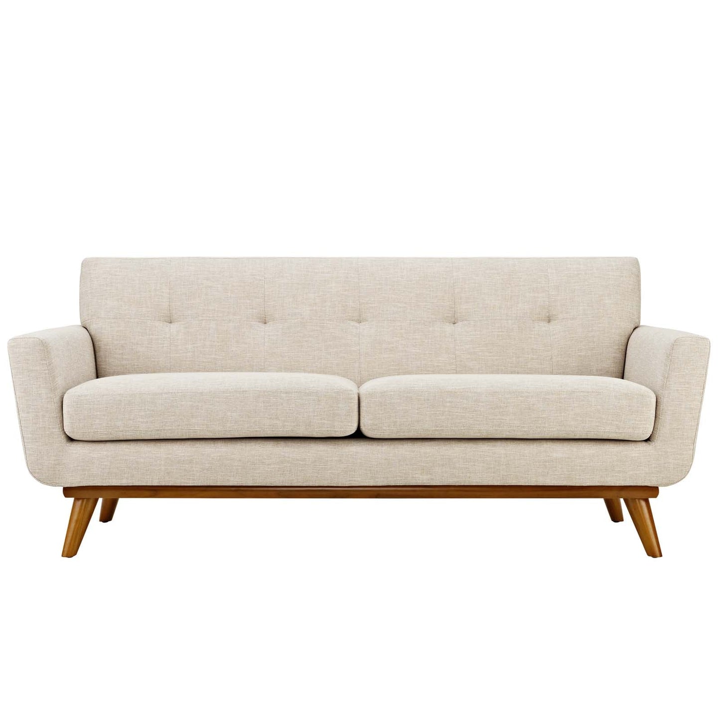 Engage Upholstered Fabric Loveseat Beige EEI-1179-BEI