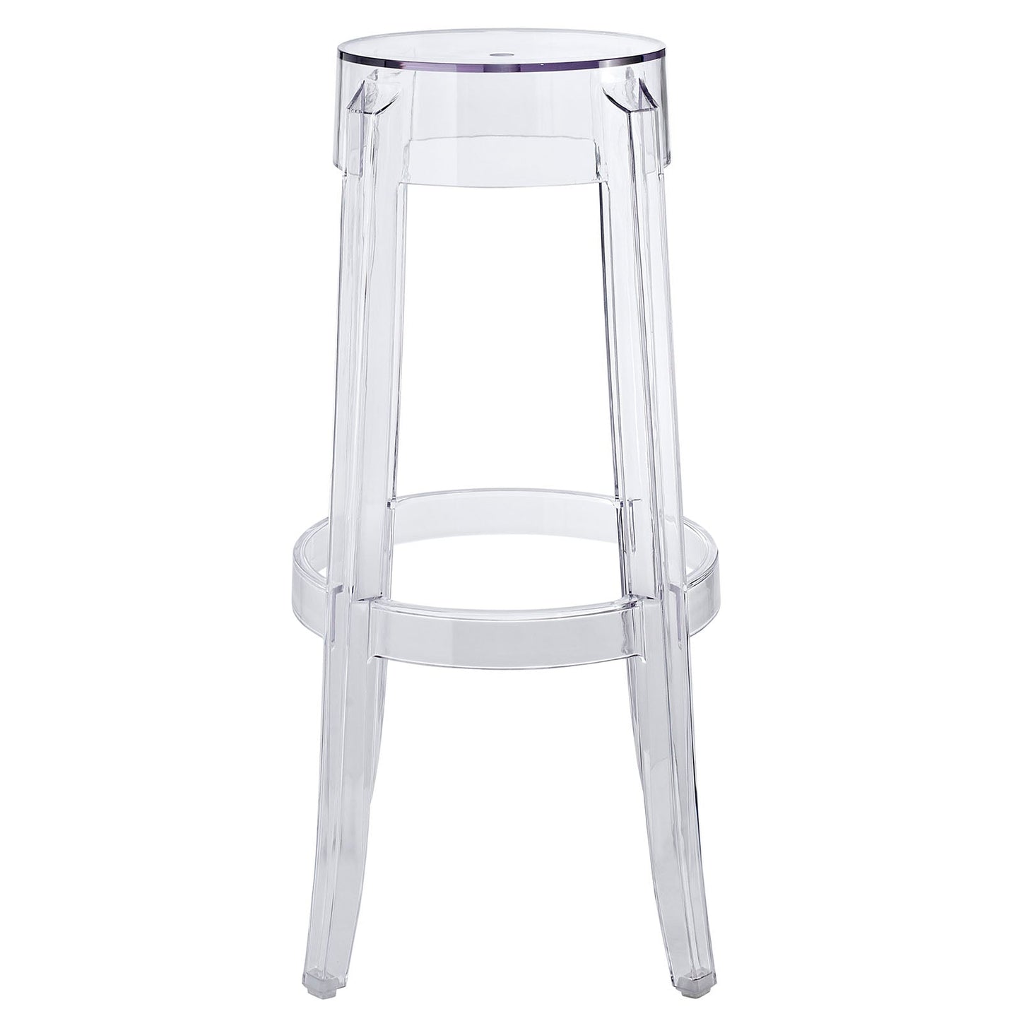 Casper Bar Stool Set of 2 Clear EEI-1264-CLR